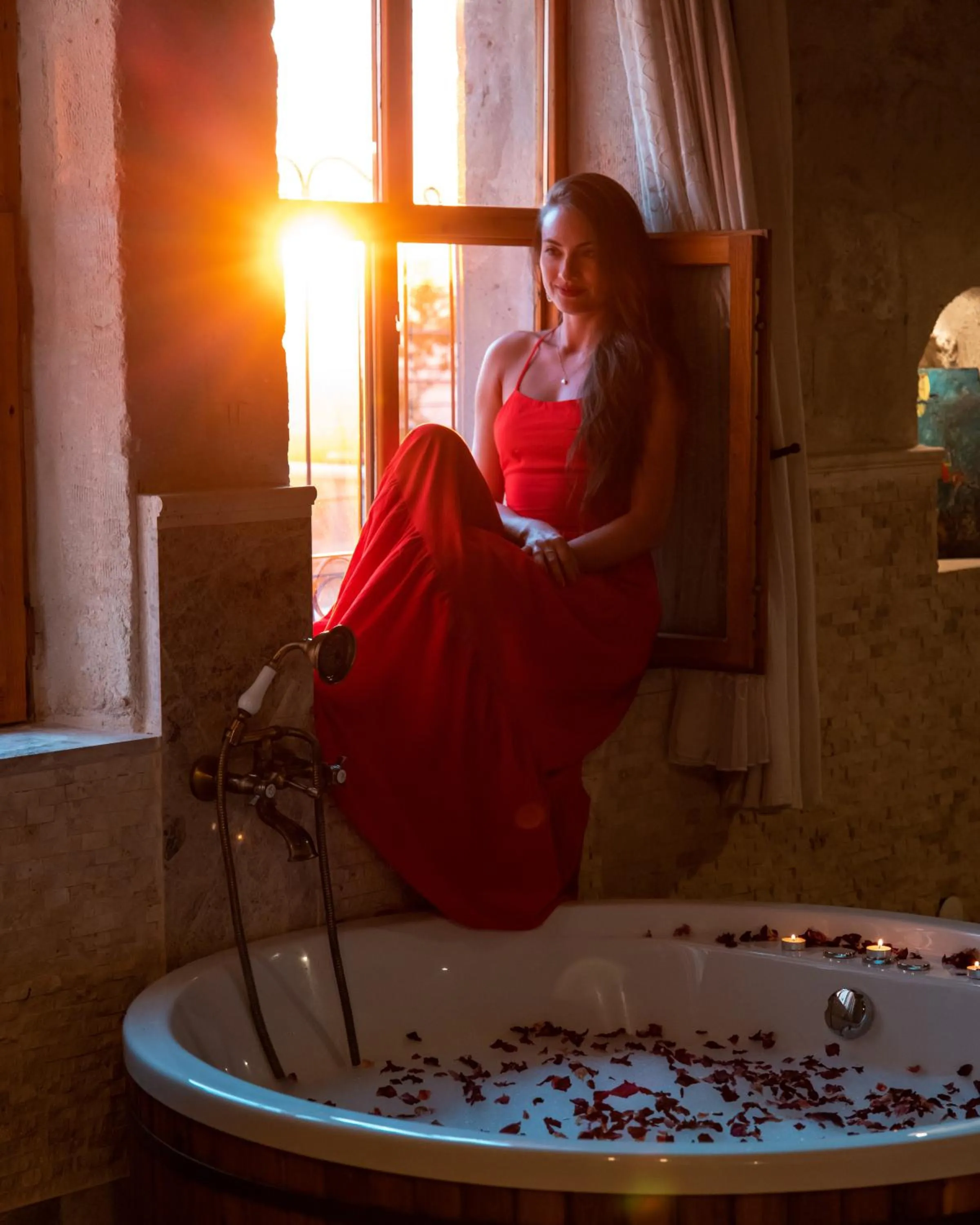 People in Seki Cave Suites