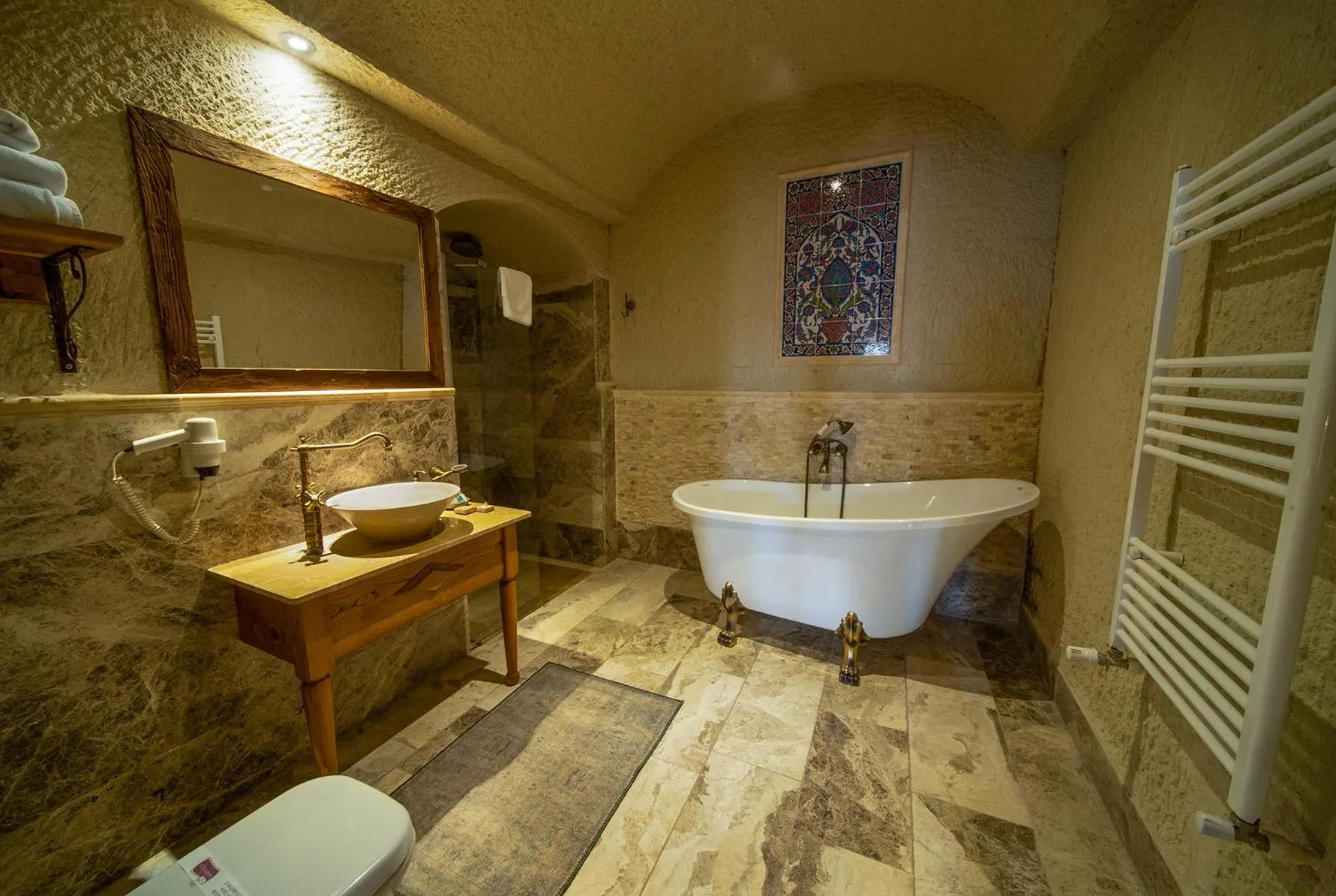 Shower in Seki Cave Suites