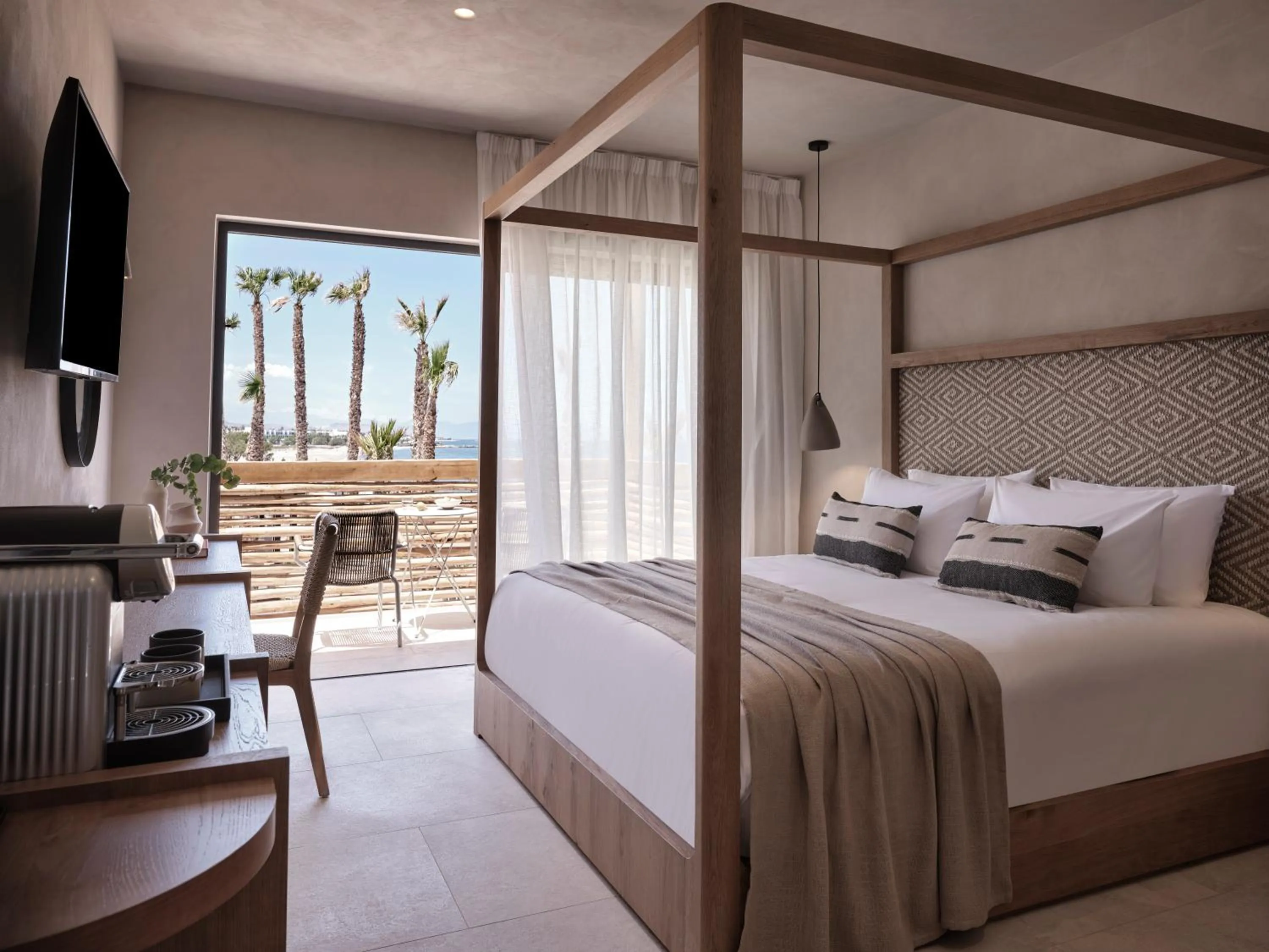 Bed in Stella Blue Seaside Resort