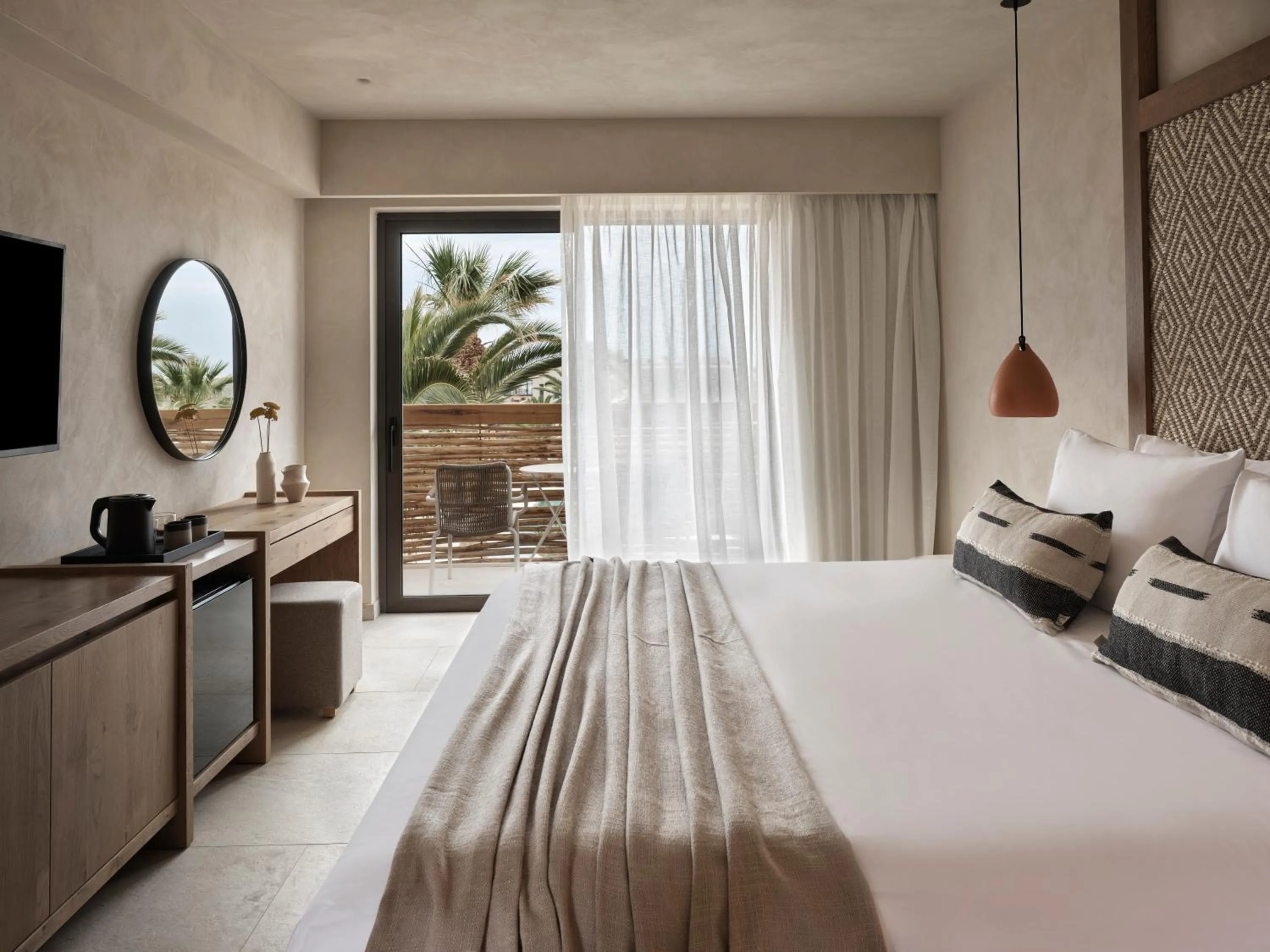 Bed in Stella Blue Seaside Resort