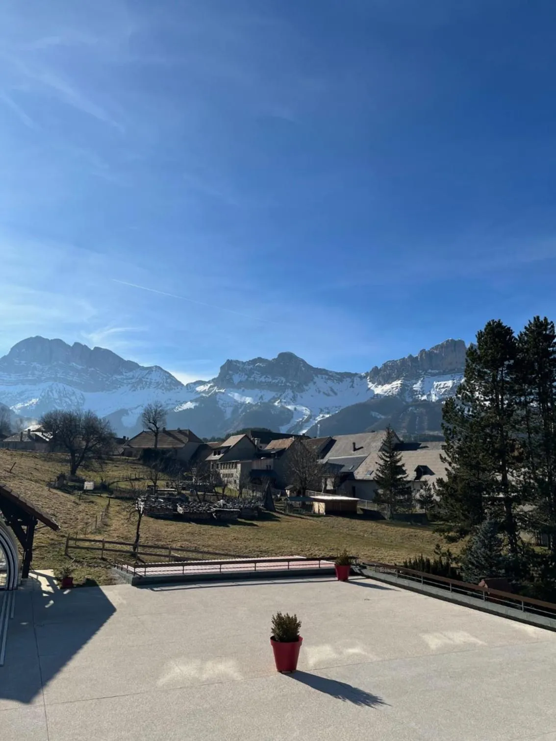Mountain view in Hotel le Chalet