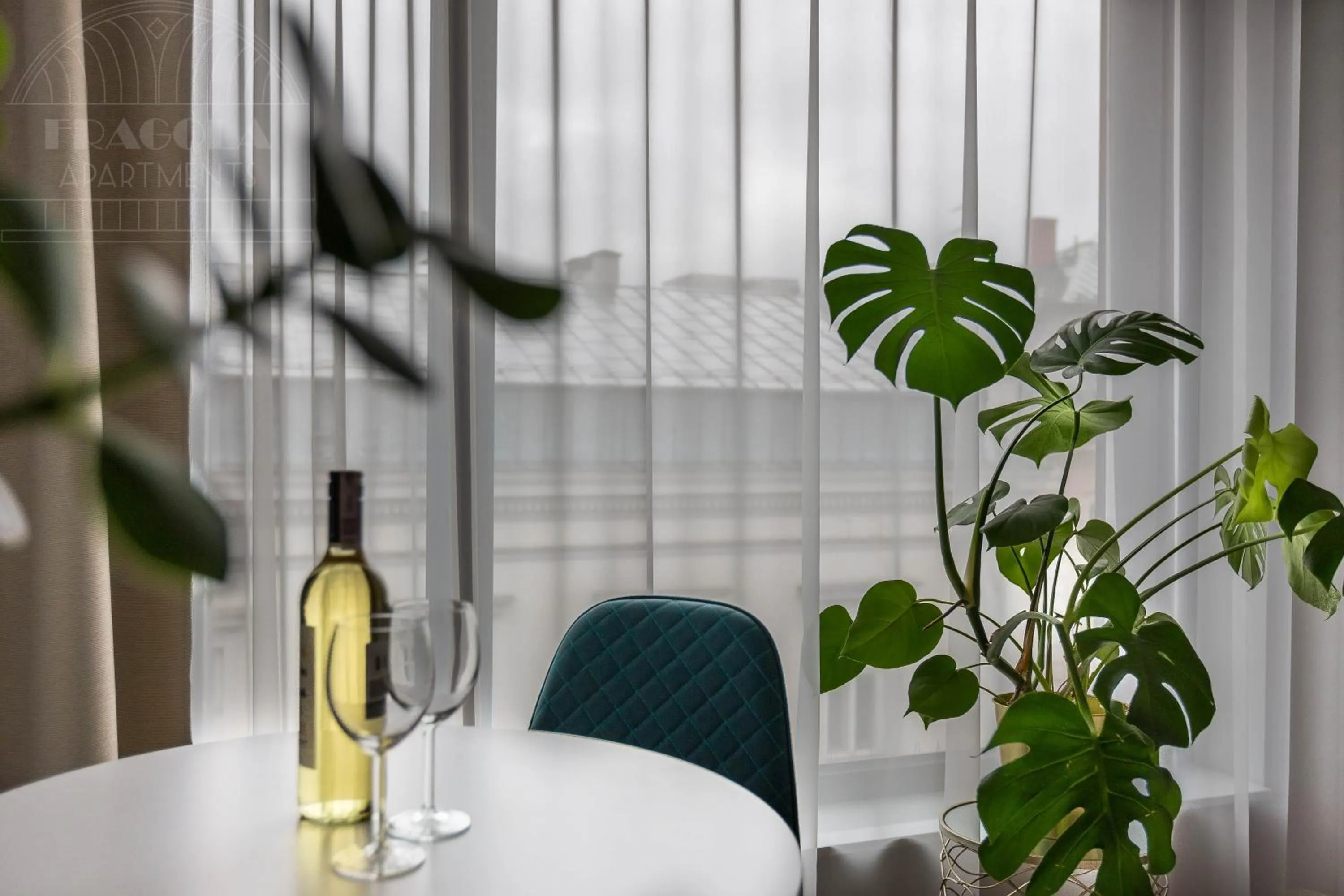 Seating area in Modern View of Planty Park