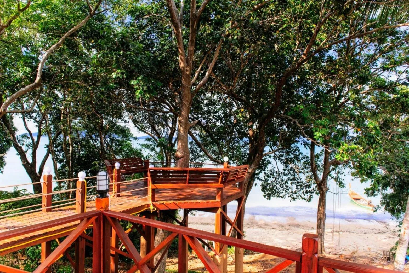 Patio in Phayamas Private Beach Resort and Island Brew - Adults Only