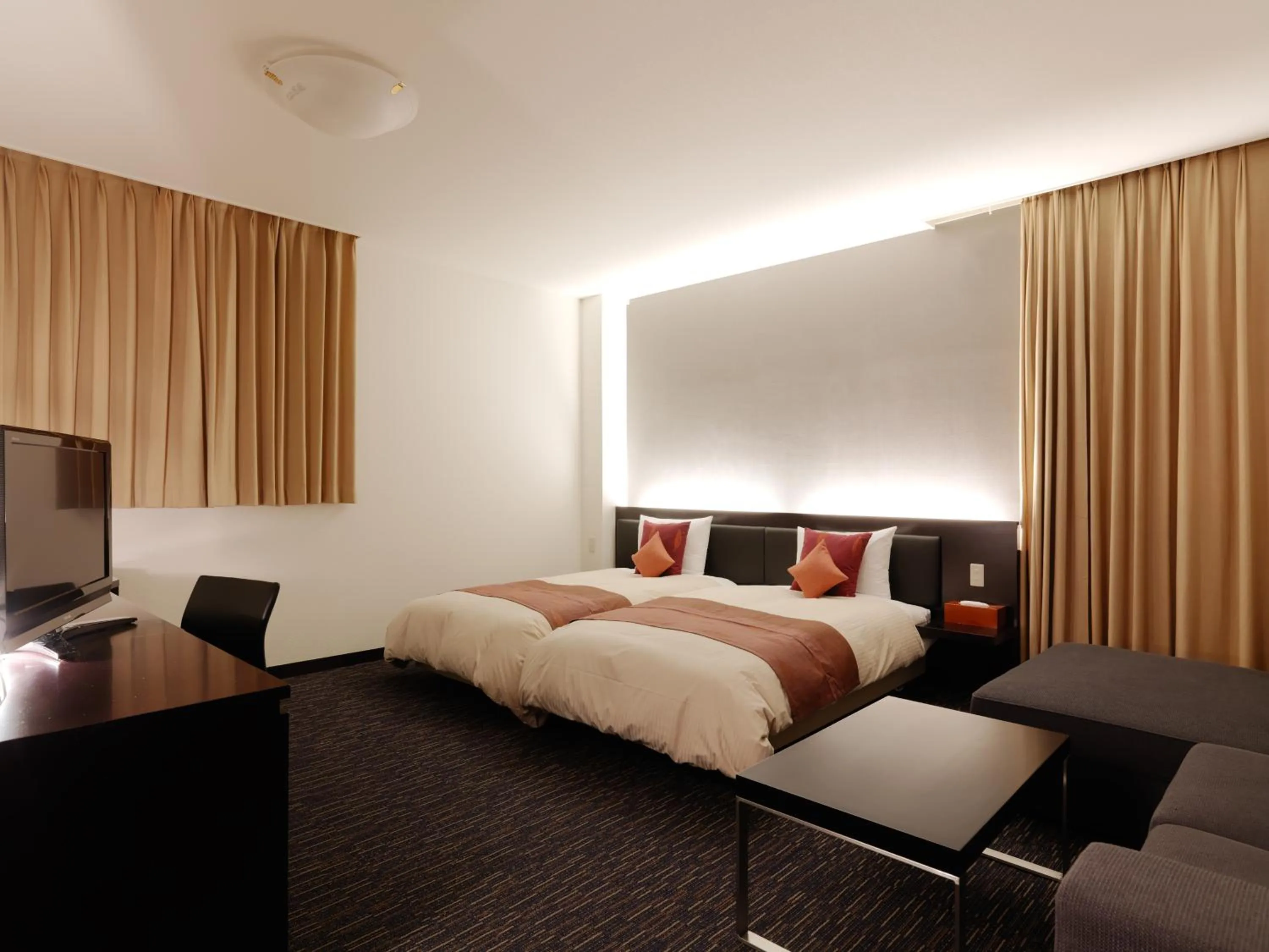 Photo of the whole room, Bed in Muroran Prince Hotel