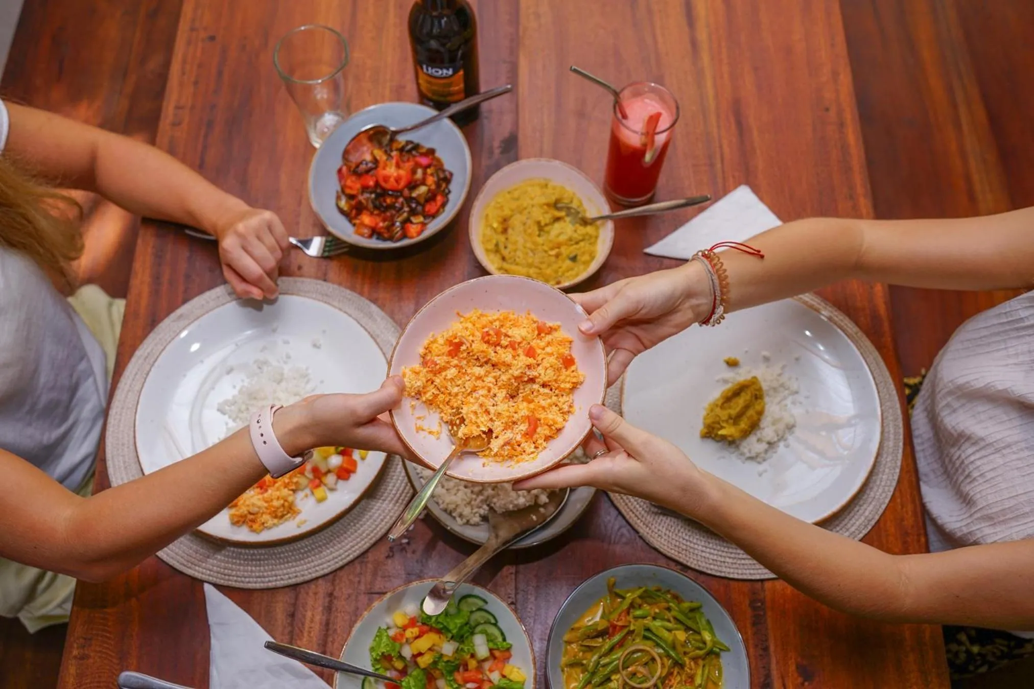 Food in Polwaththa Eco Lodges