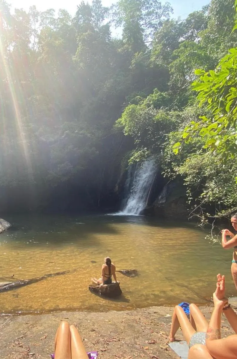 Swimming pool in Polwaththa Eco Lodges