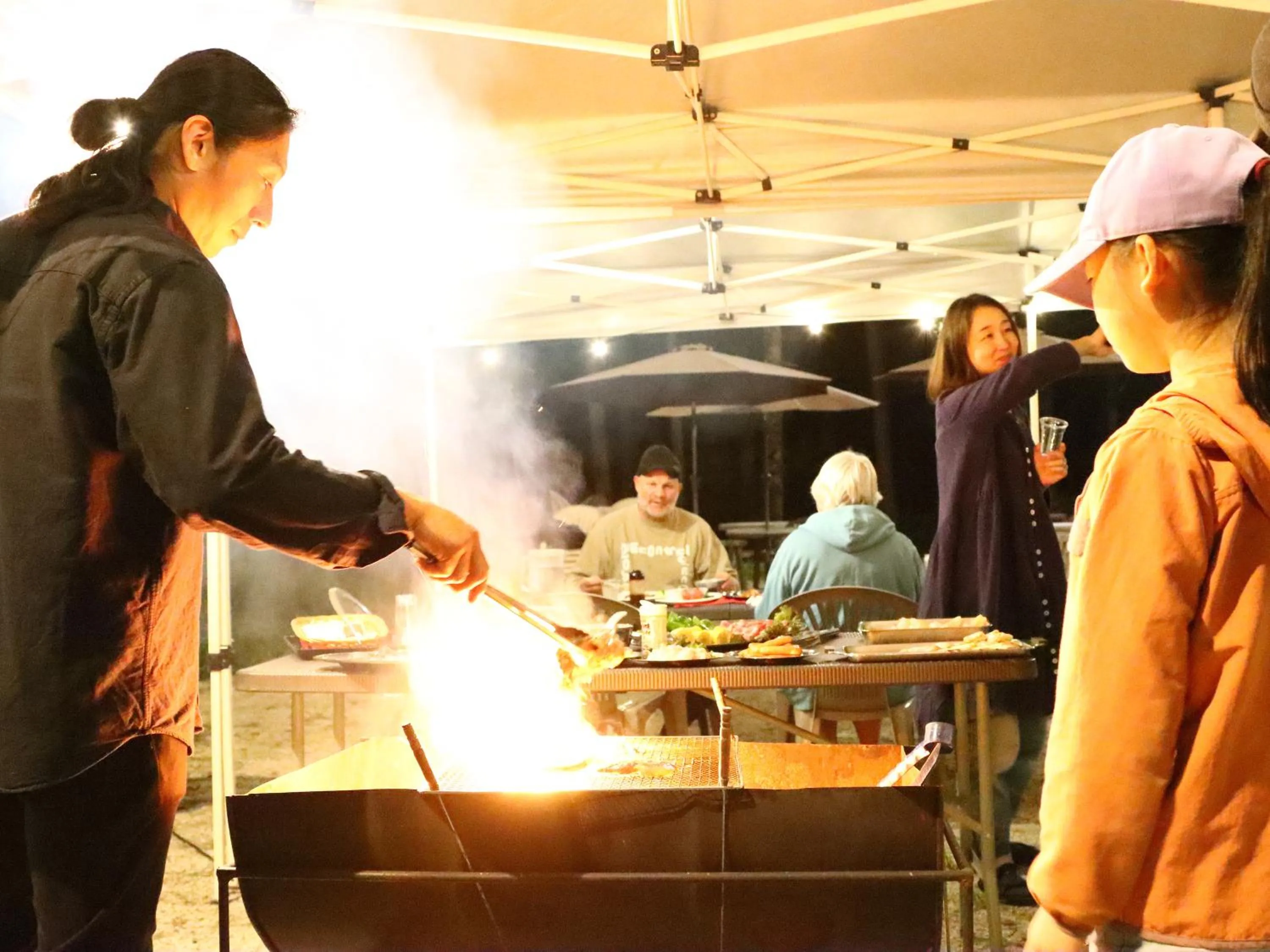 Dinner in Rantanrirun ランタンリルン