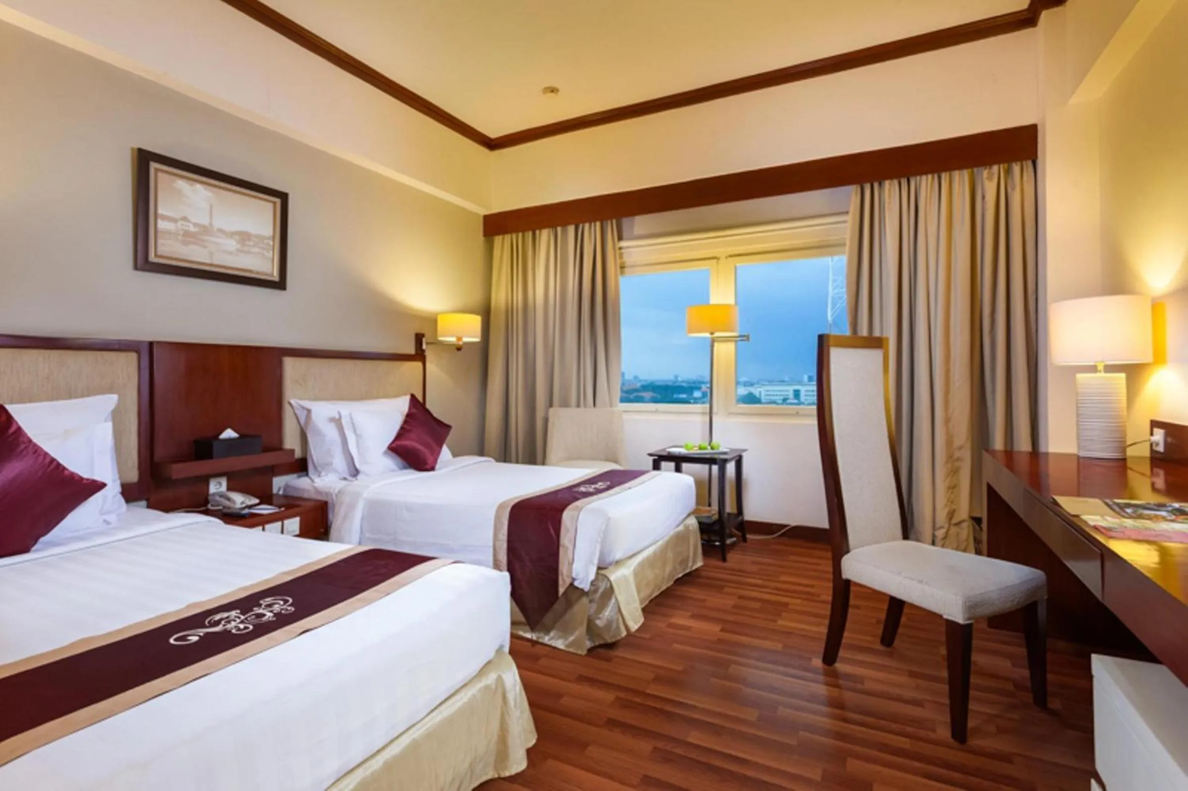 Bed in Hotel Sahid Surabaya