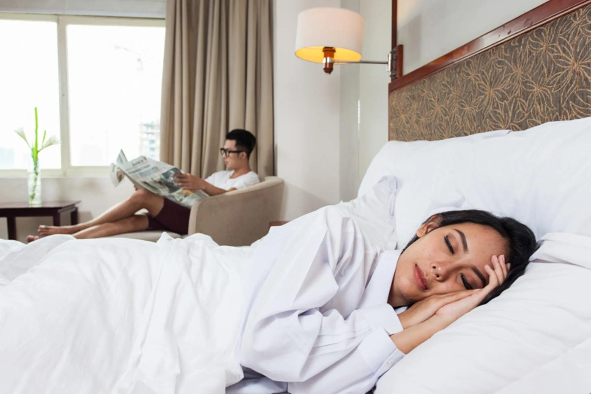 Bed in Hotel Sahid Surabaya