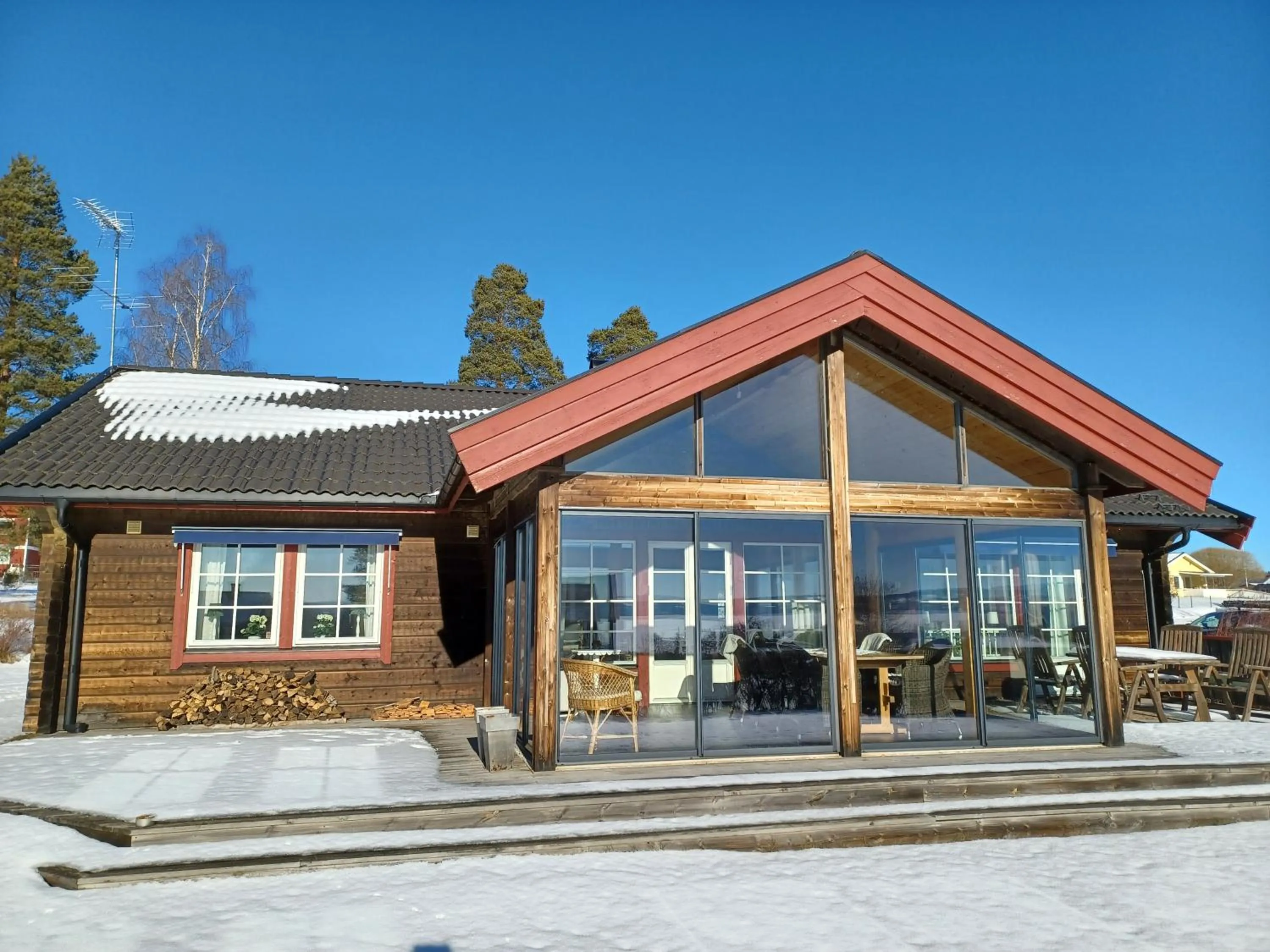 Facade/entrance in Backlund Boende i Dalarna