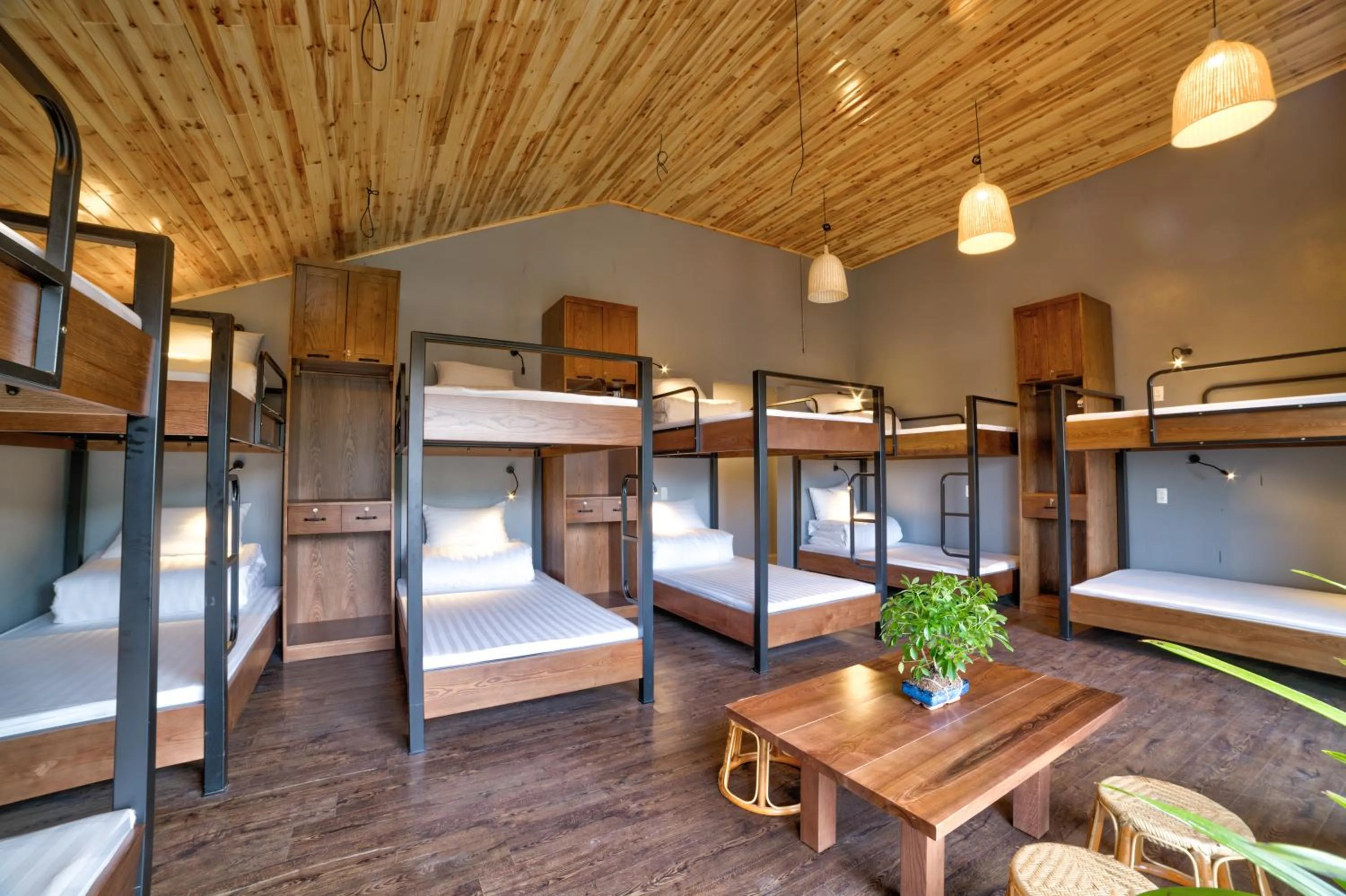 Seating area in Lustig Hostel