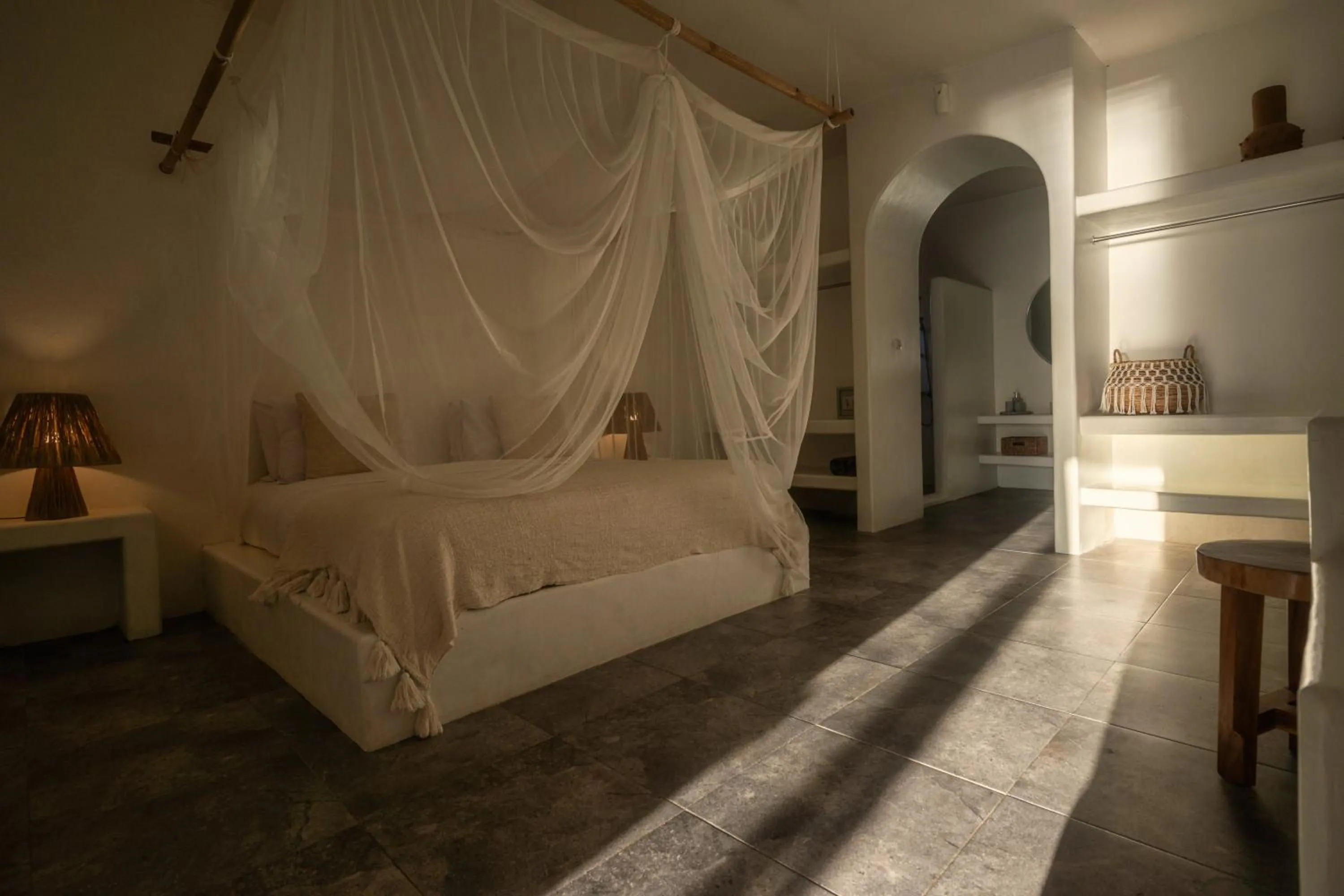 Bed in Cabana - Boutique Beachfront Accommodation