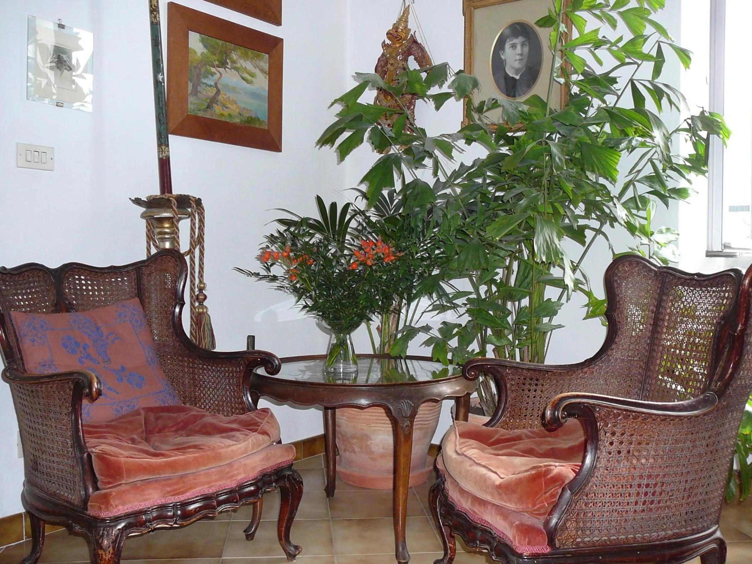 Decorative detail in La Terrazza dei Pelargoni B&B