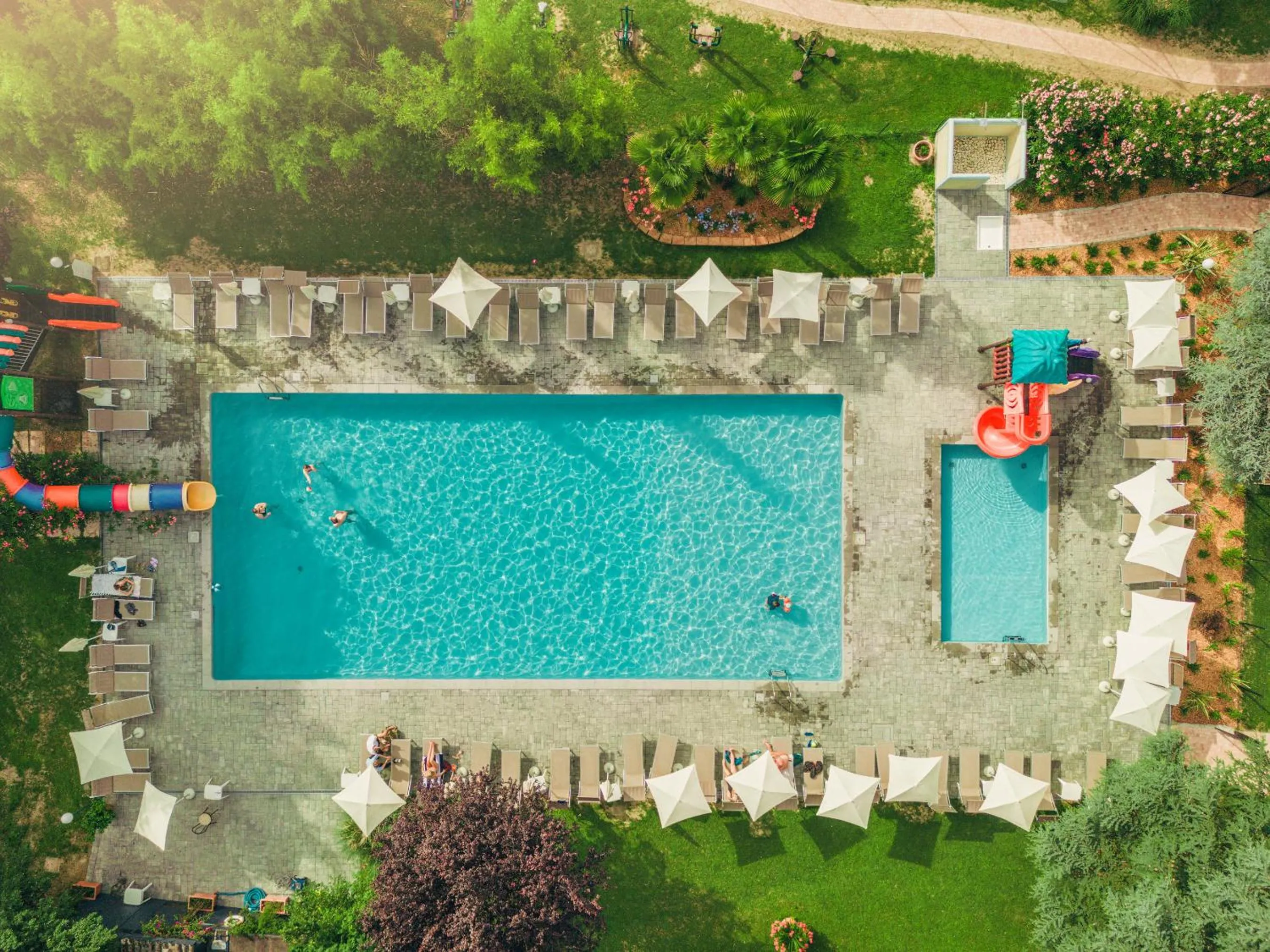 Children play ground in Park Residence Il Gabbiano