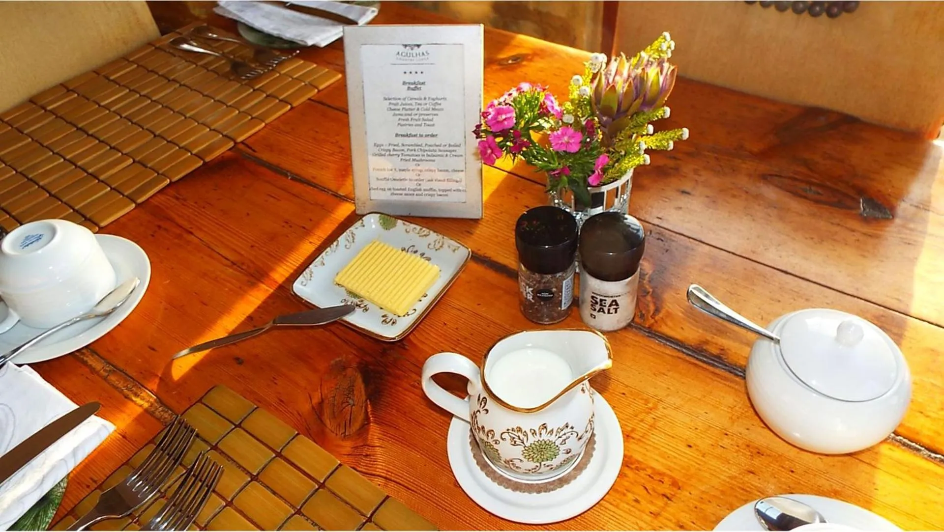 Food in Agulhas Country Lodge