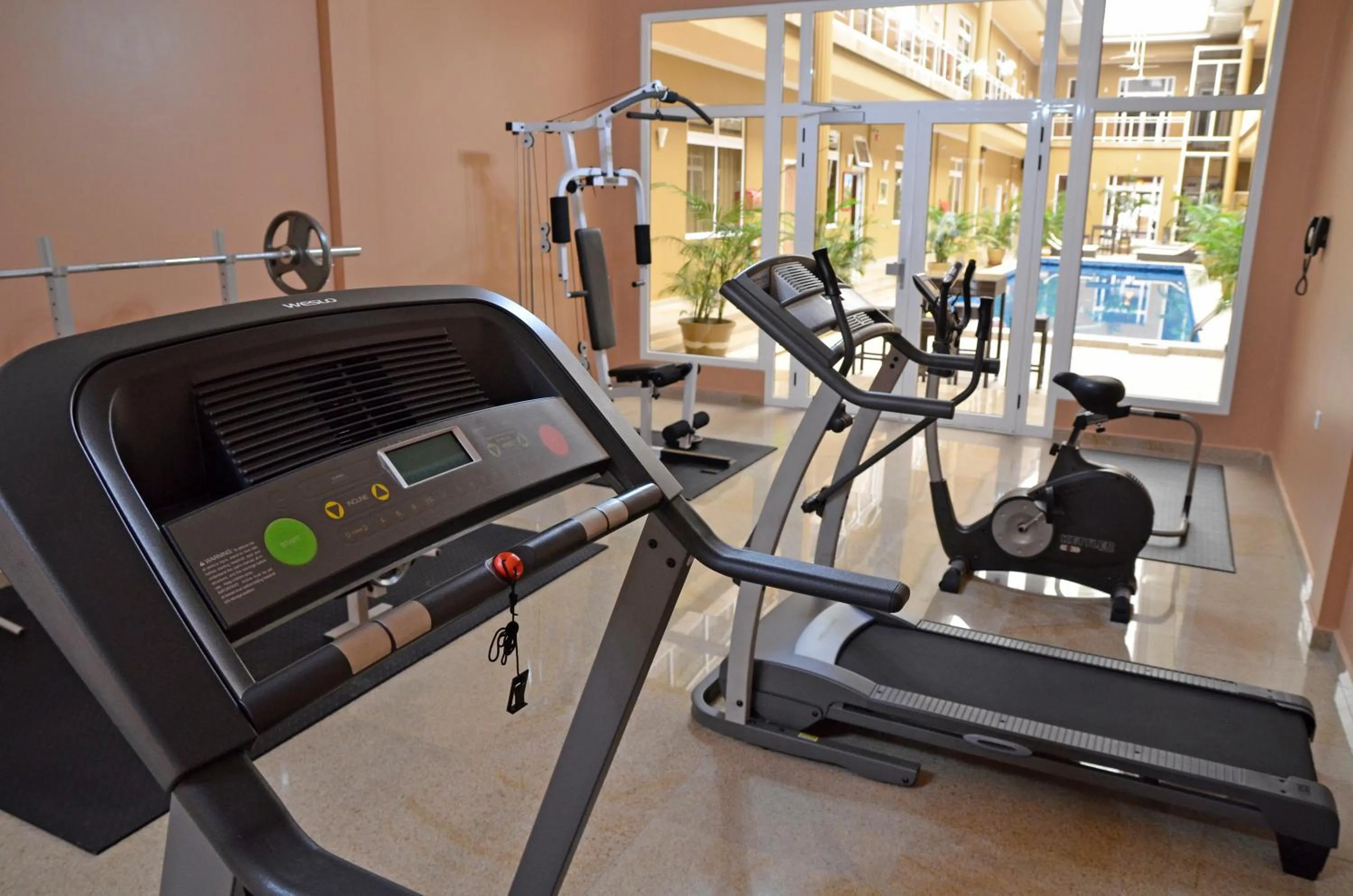 Fitness centre/facilities in Sheva Hotel