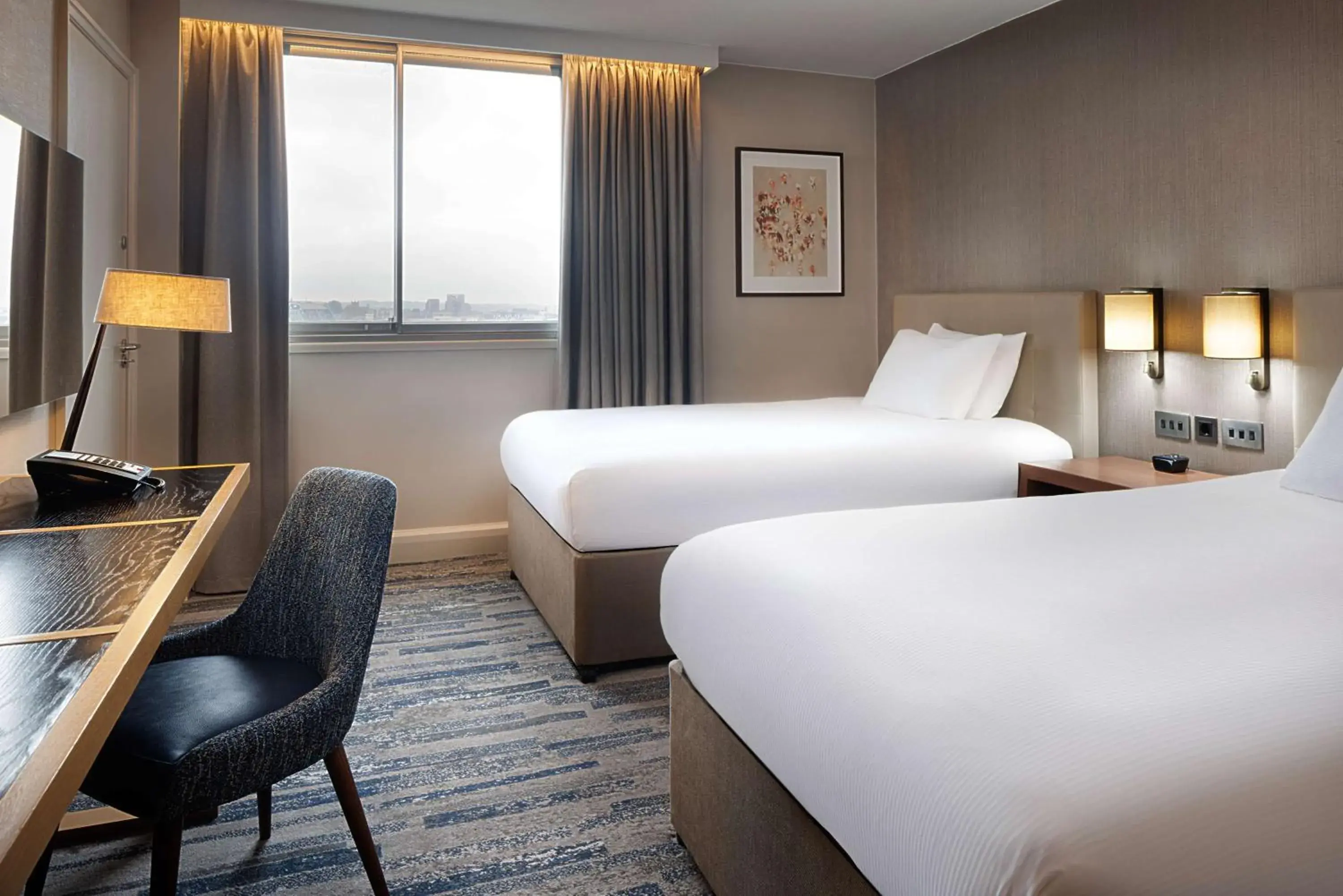 Twin Room in Hilton Leeds City Twin Room in Hilton Leeds City
