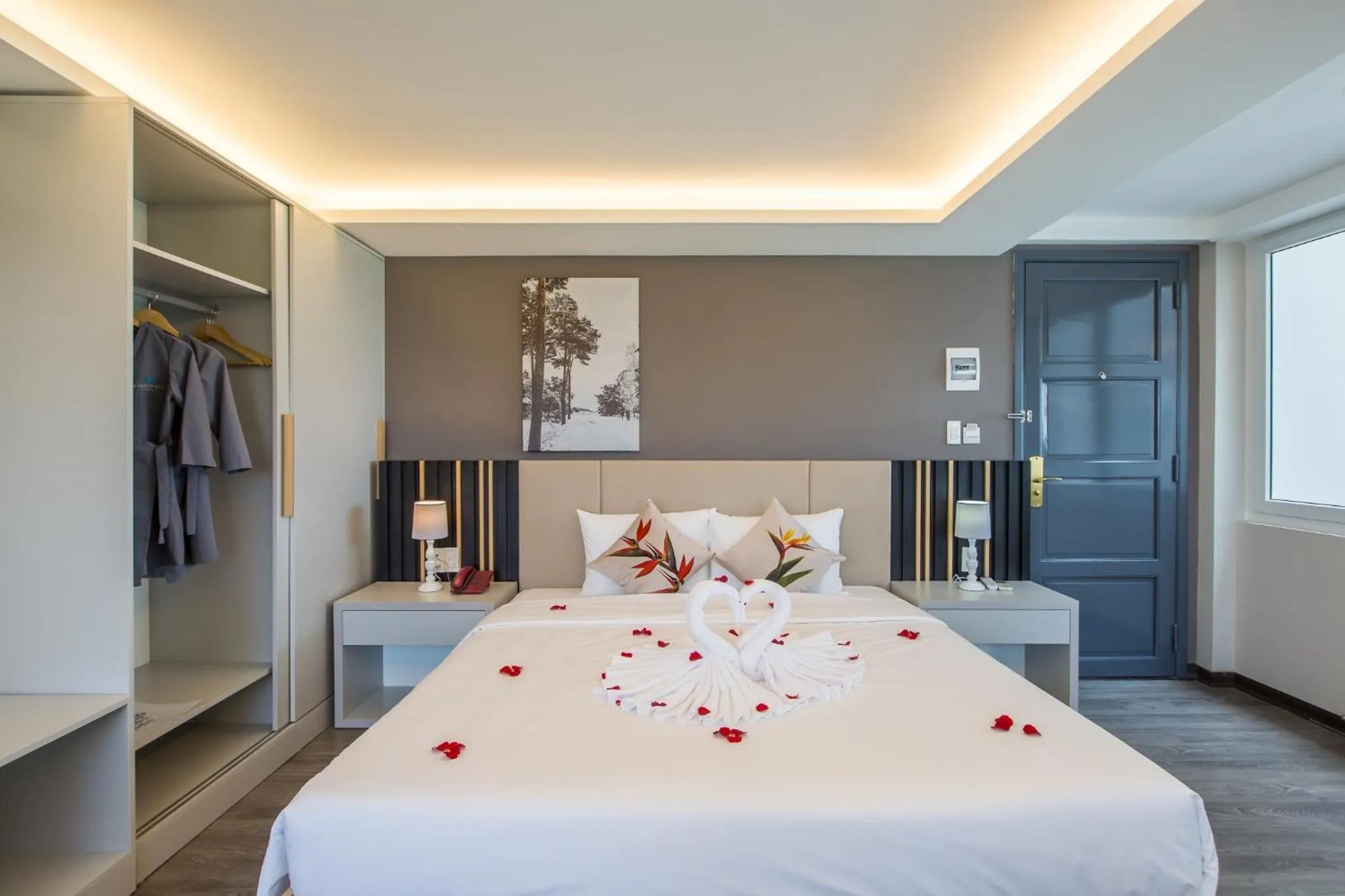 Bedroom in Binh Duong Resident Hotel