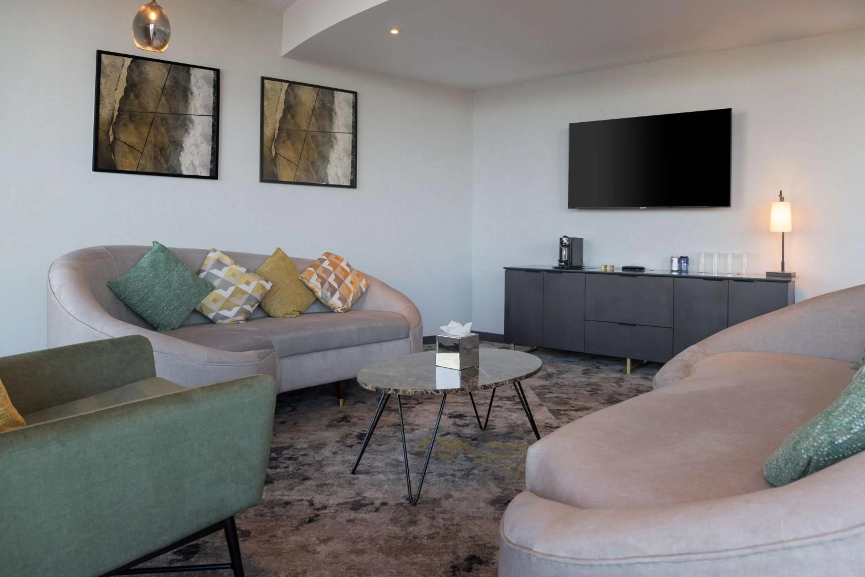Living room in Hilton Cardiff
