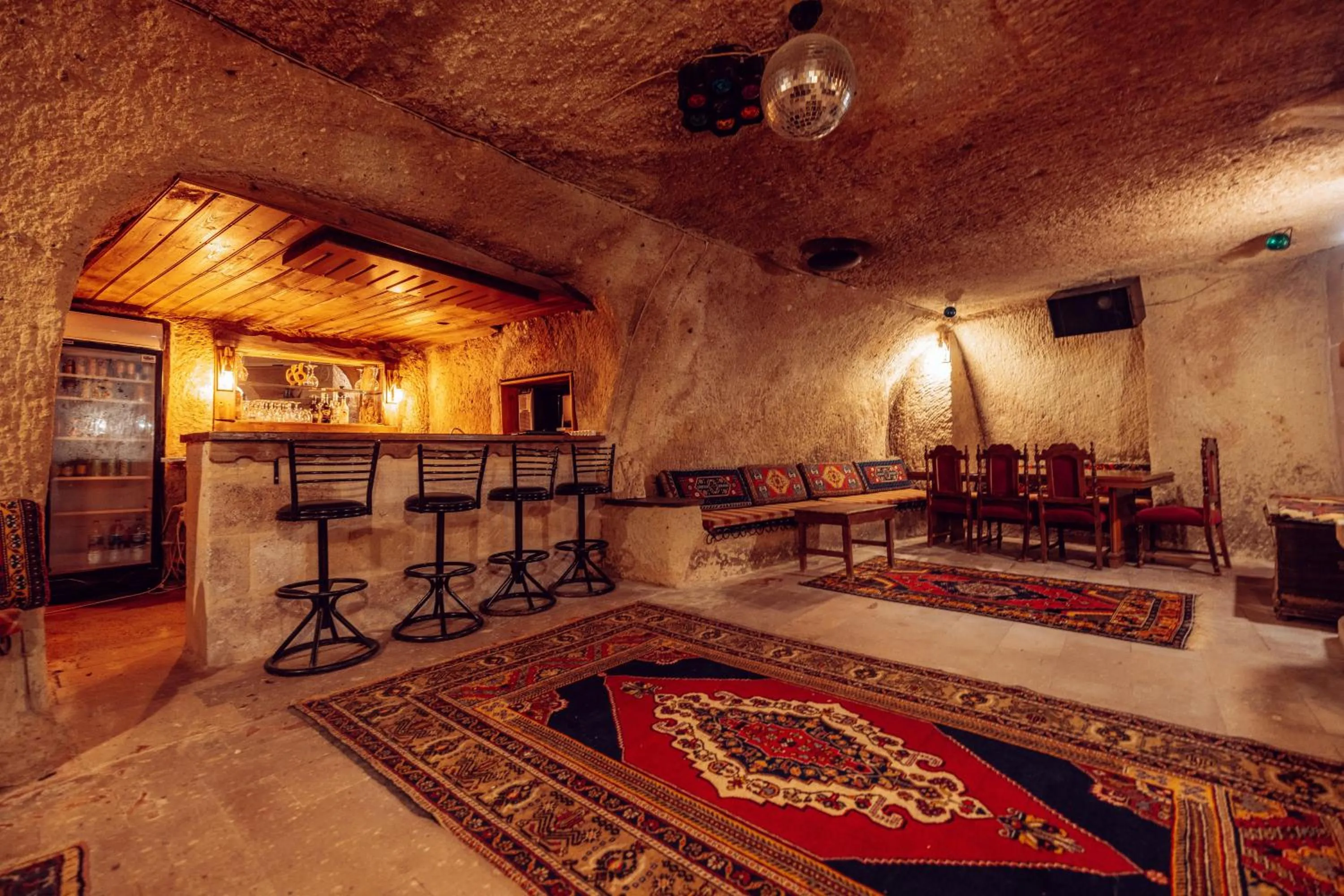 Seating area in Melis Cave Hotel