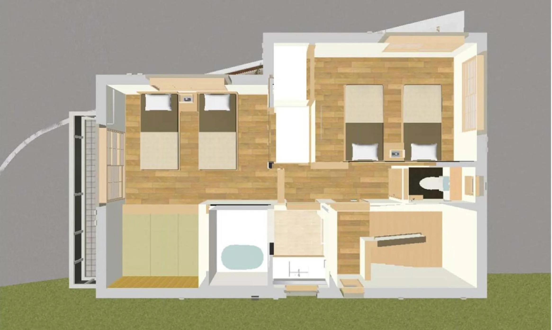 Photo of the whole room in ShukuShuku