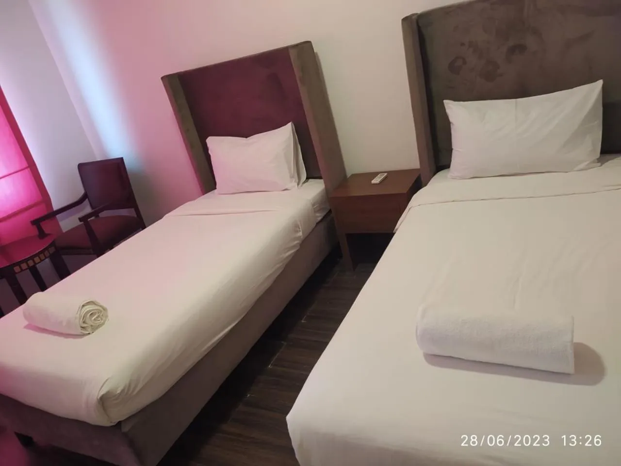 Bed in Salalah Beach Villas