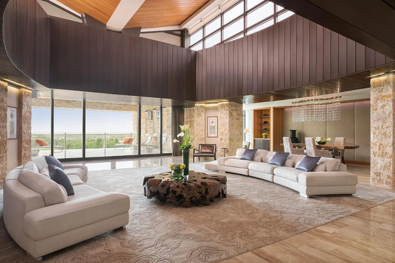 Living room in VOGO Abu Dhabi Golf Resort & Spa Formerly The Westin Abu Dhabi Golf Resort & Spa