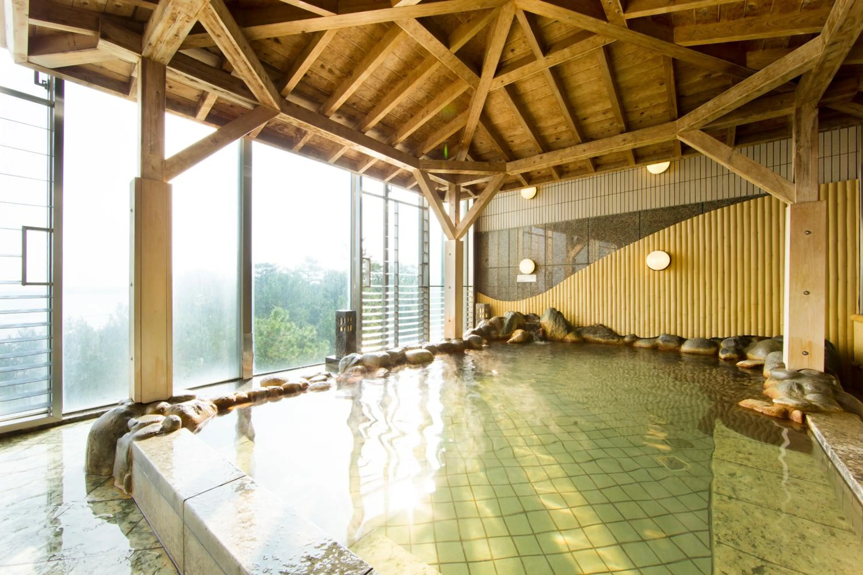 Hot Spring Bath in ANA Holiday Inn Resort Miyazaki by IHG