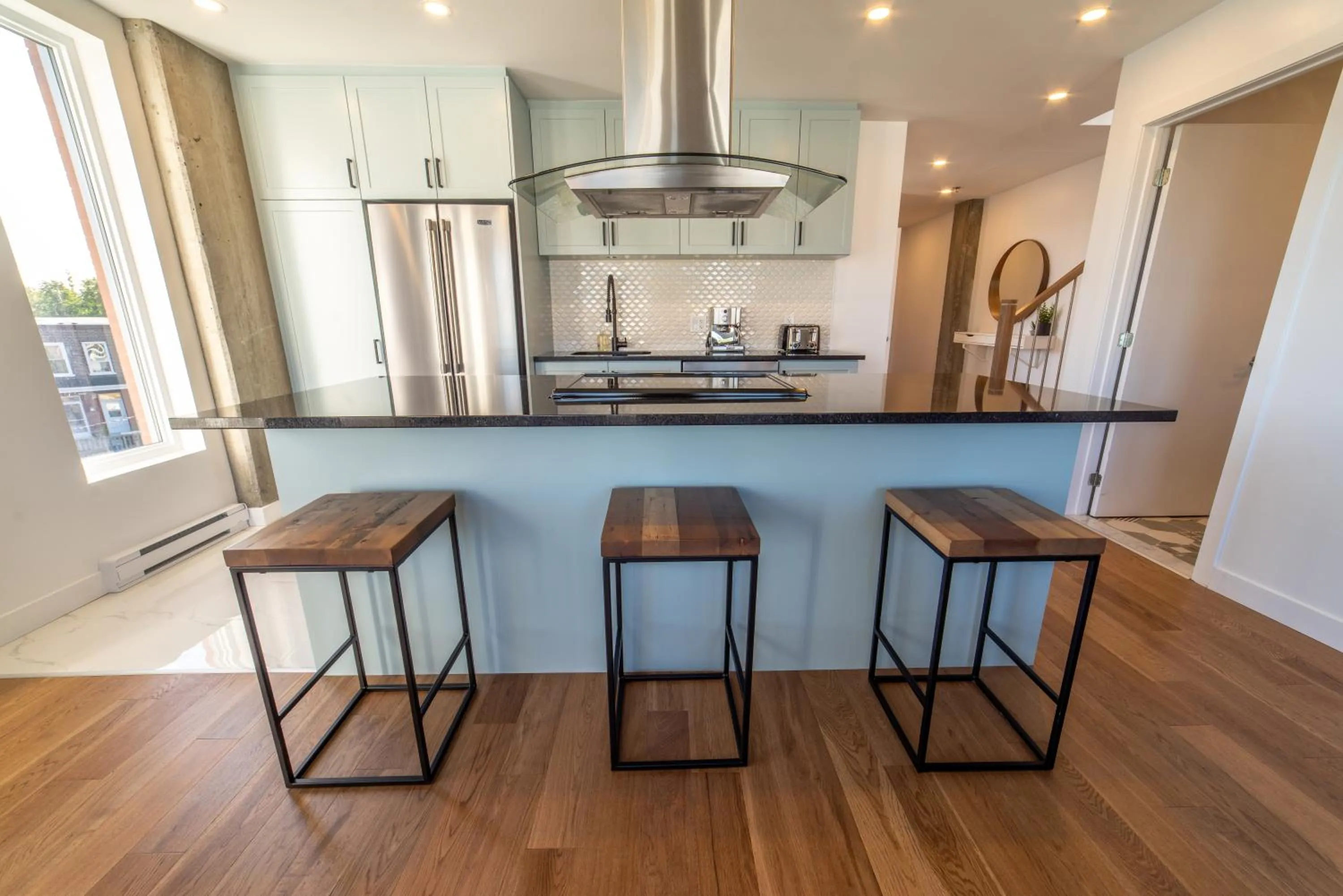 Kitchen or kitchenette in Aux Havres Urbains - Le Penthouse de la 3ième Avenue