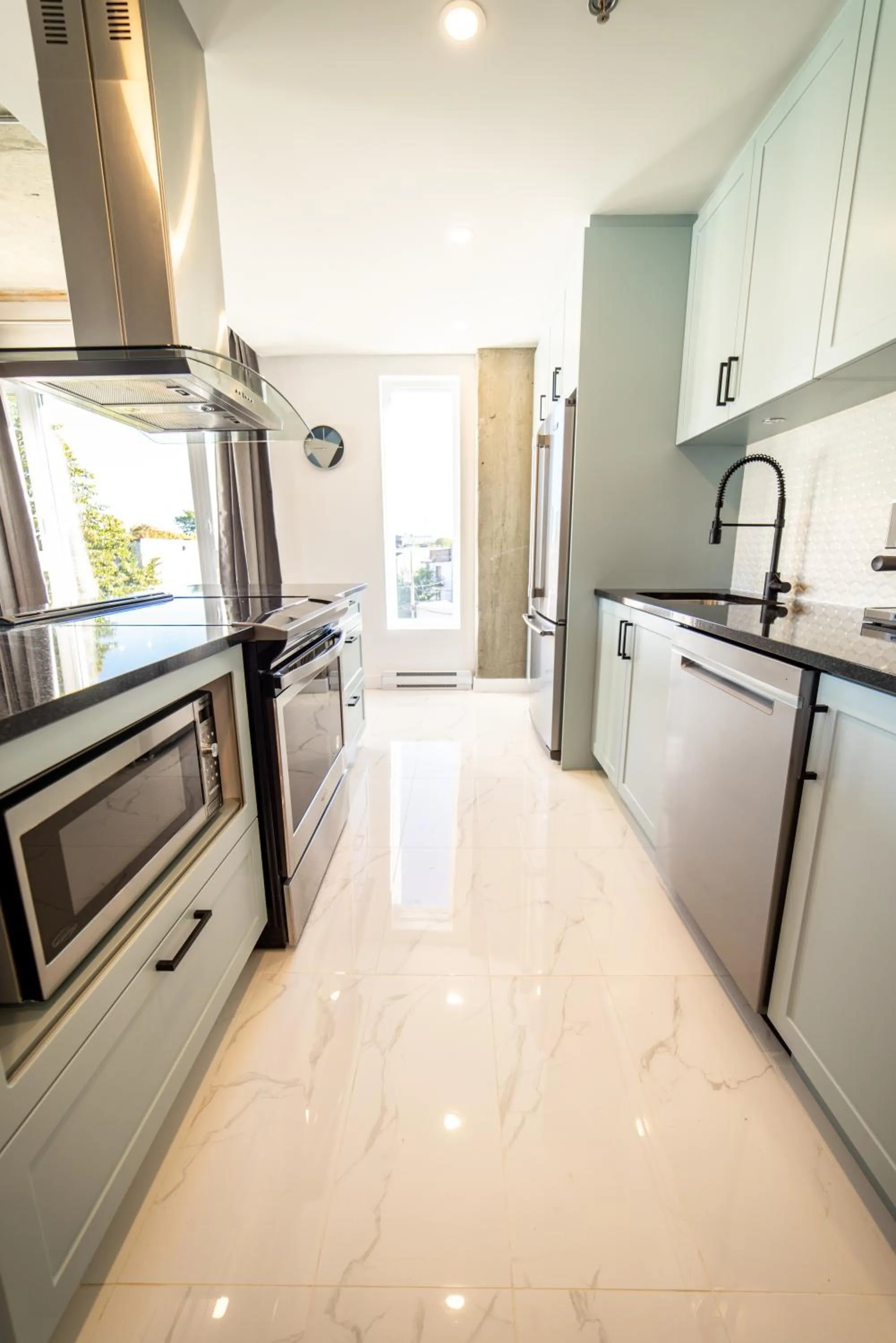 Kitchen or kitchenette in Aux Havres Urbains - Le Penthouse de la 3ième Avenue