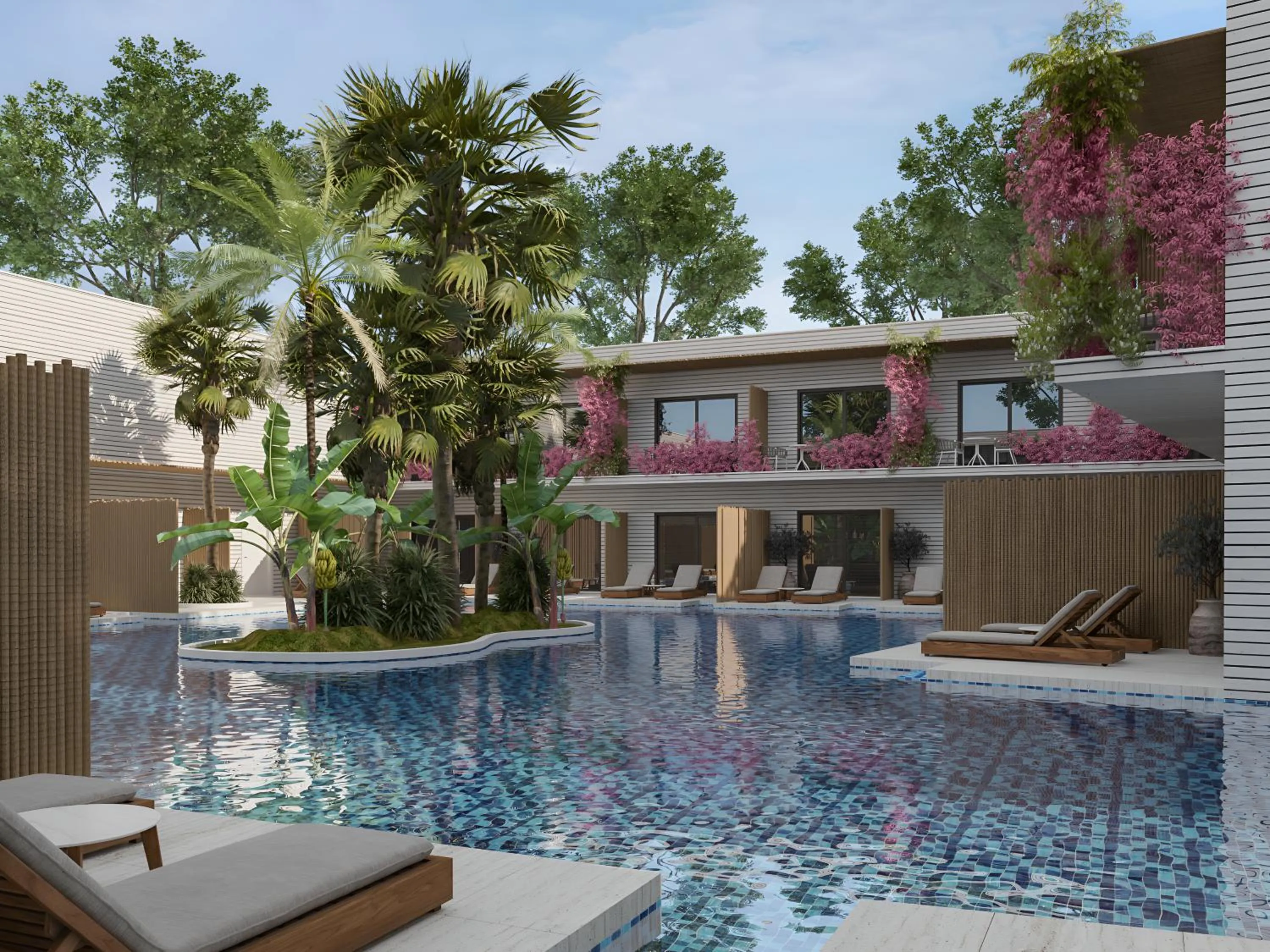 Swimming pool in Amara Luxury Resort & Villas