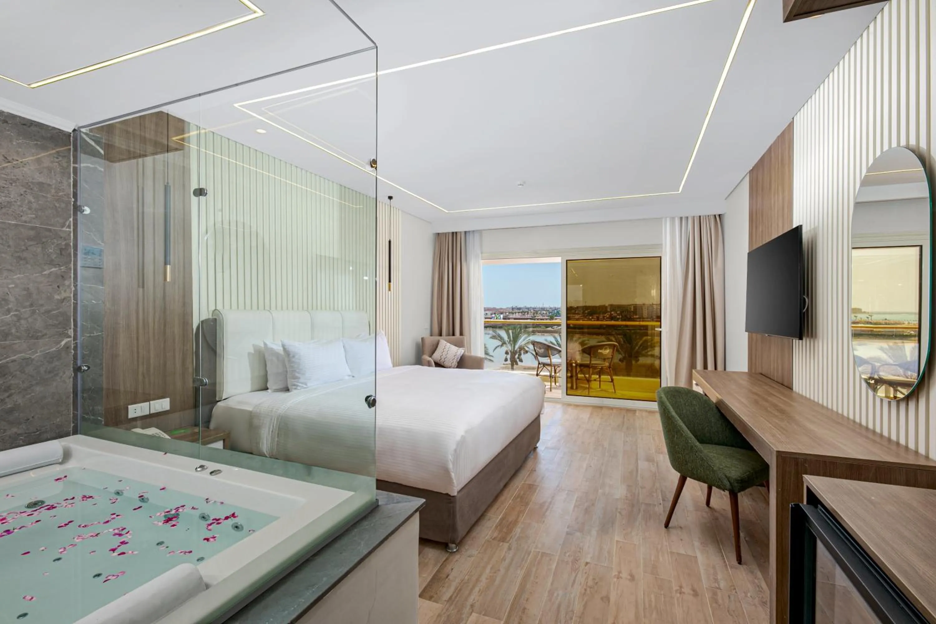 Photo of the whole room, Bed in Bellagio Beach Resort & Spa