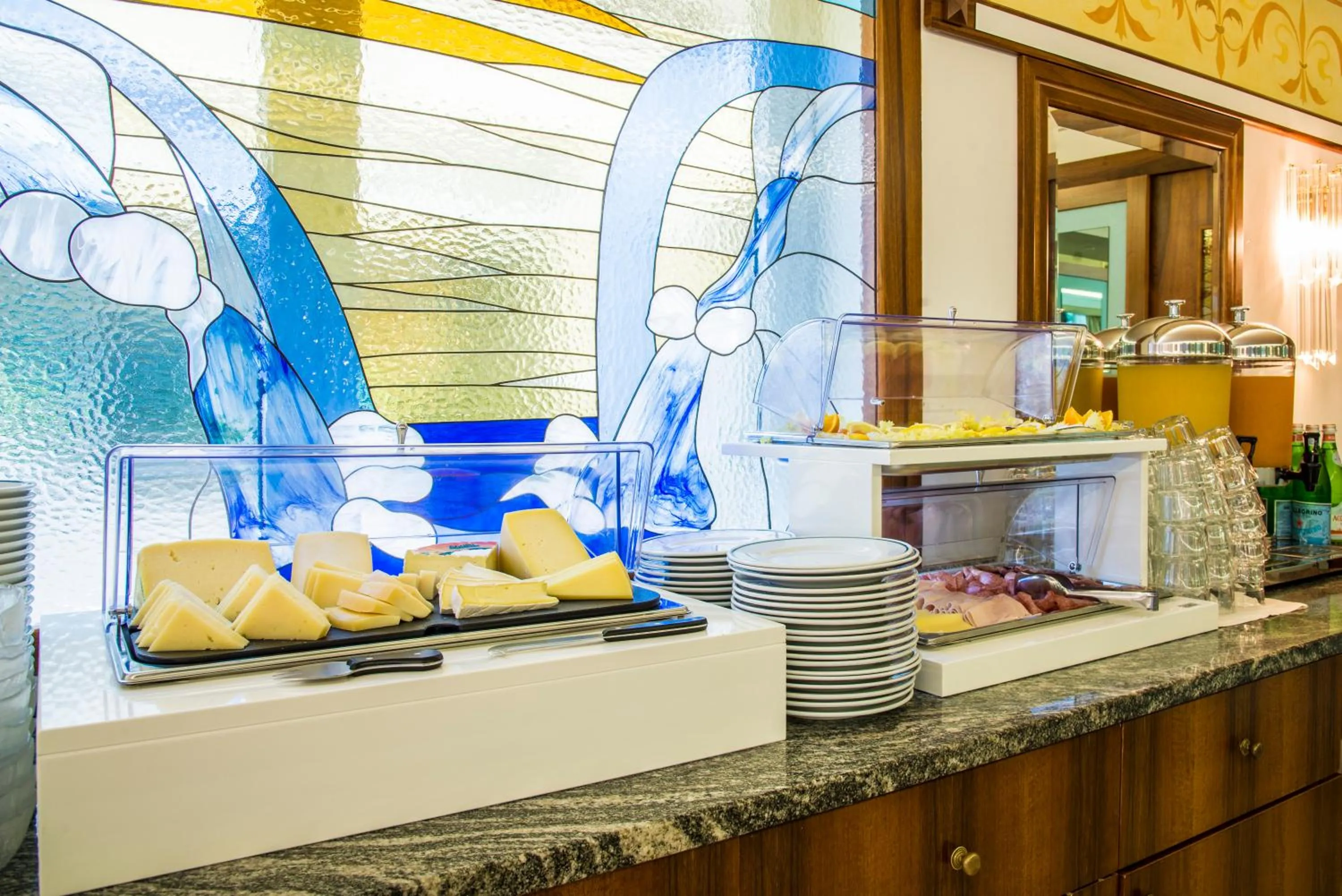 Continental breakfast in Hotel Miramare