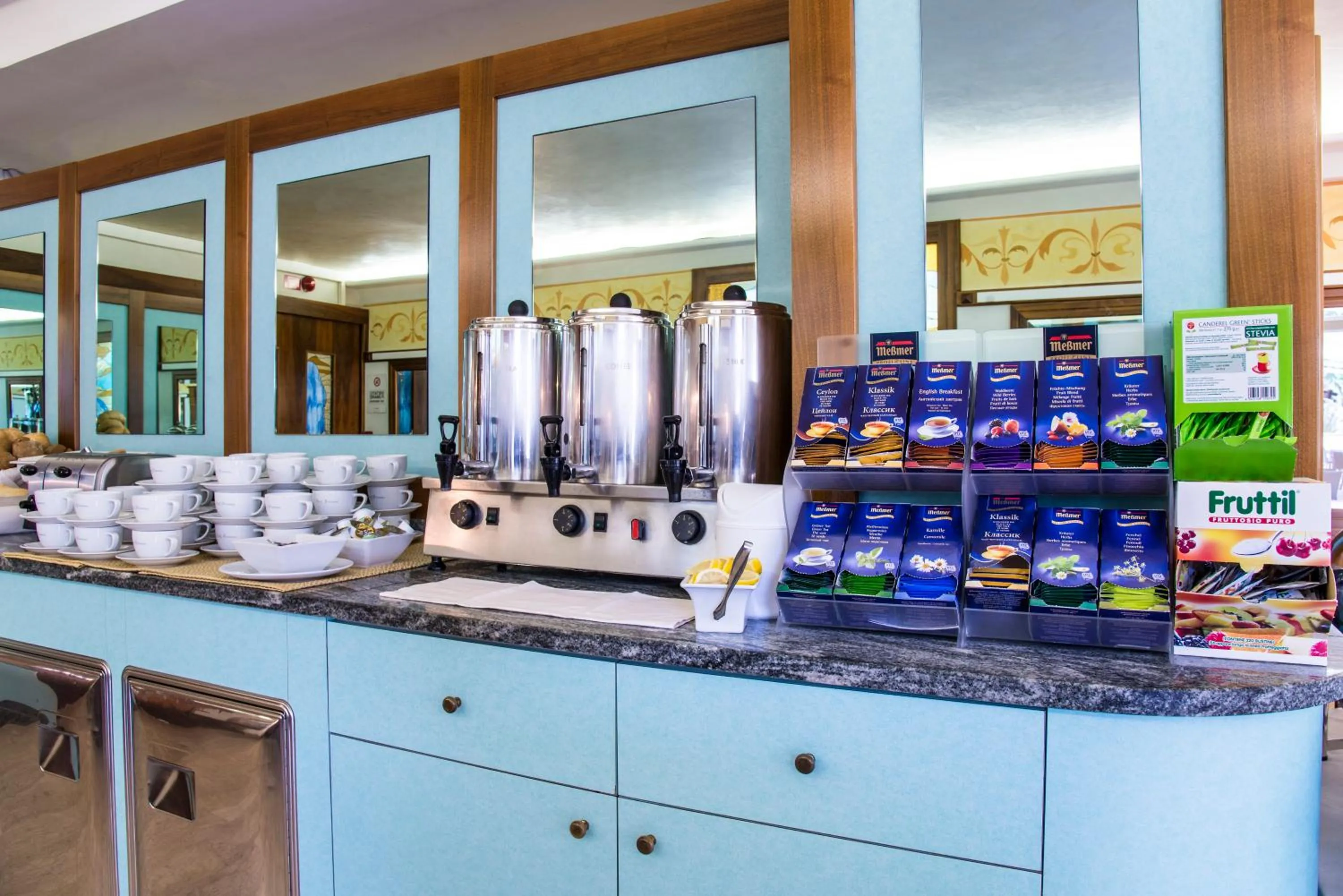 Continental breakfast in Hotel Miramare