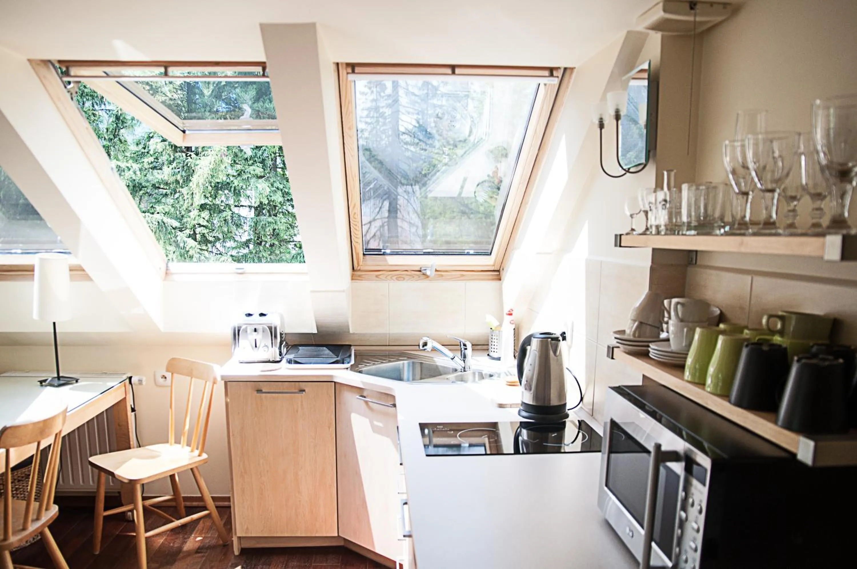 Kitchen or kitchenette in Willa Marma B&B