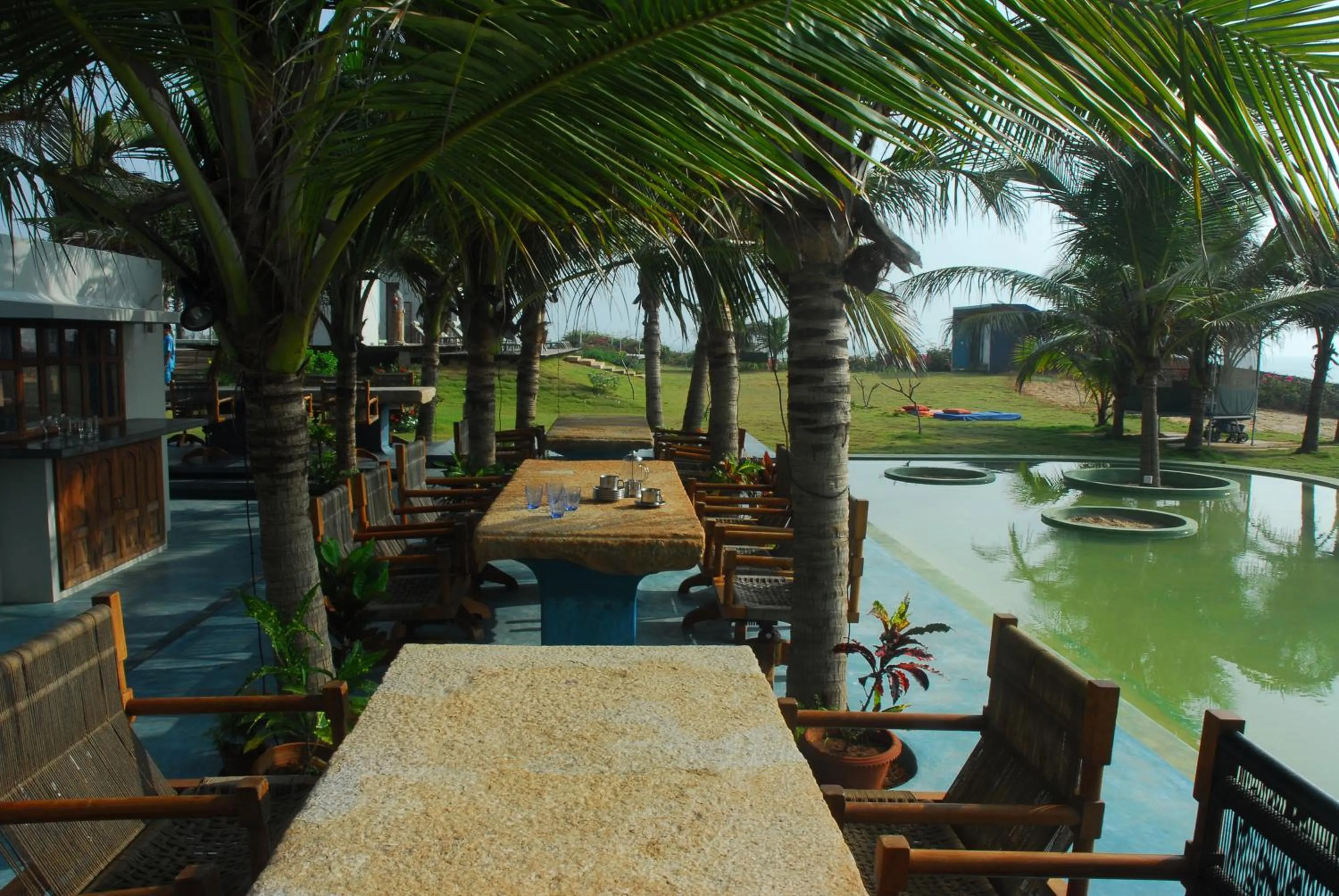 Patio in The Dune Eco Village and Spa - Pondicherry