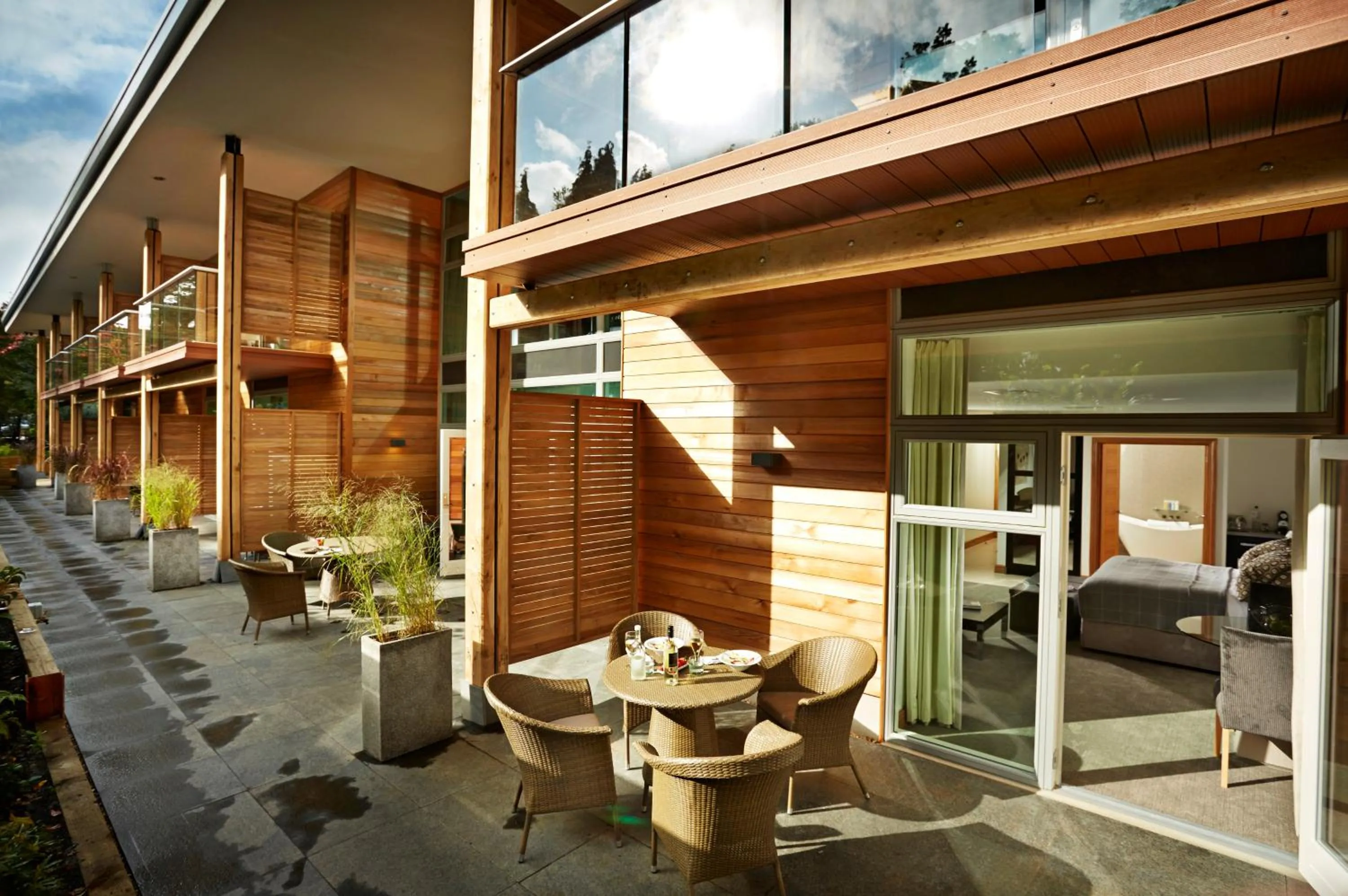 Patio in Alexander House Hotel & Utopia Spa