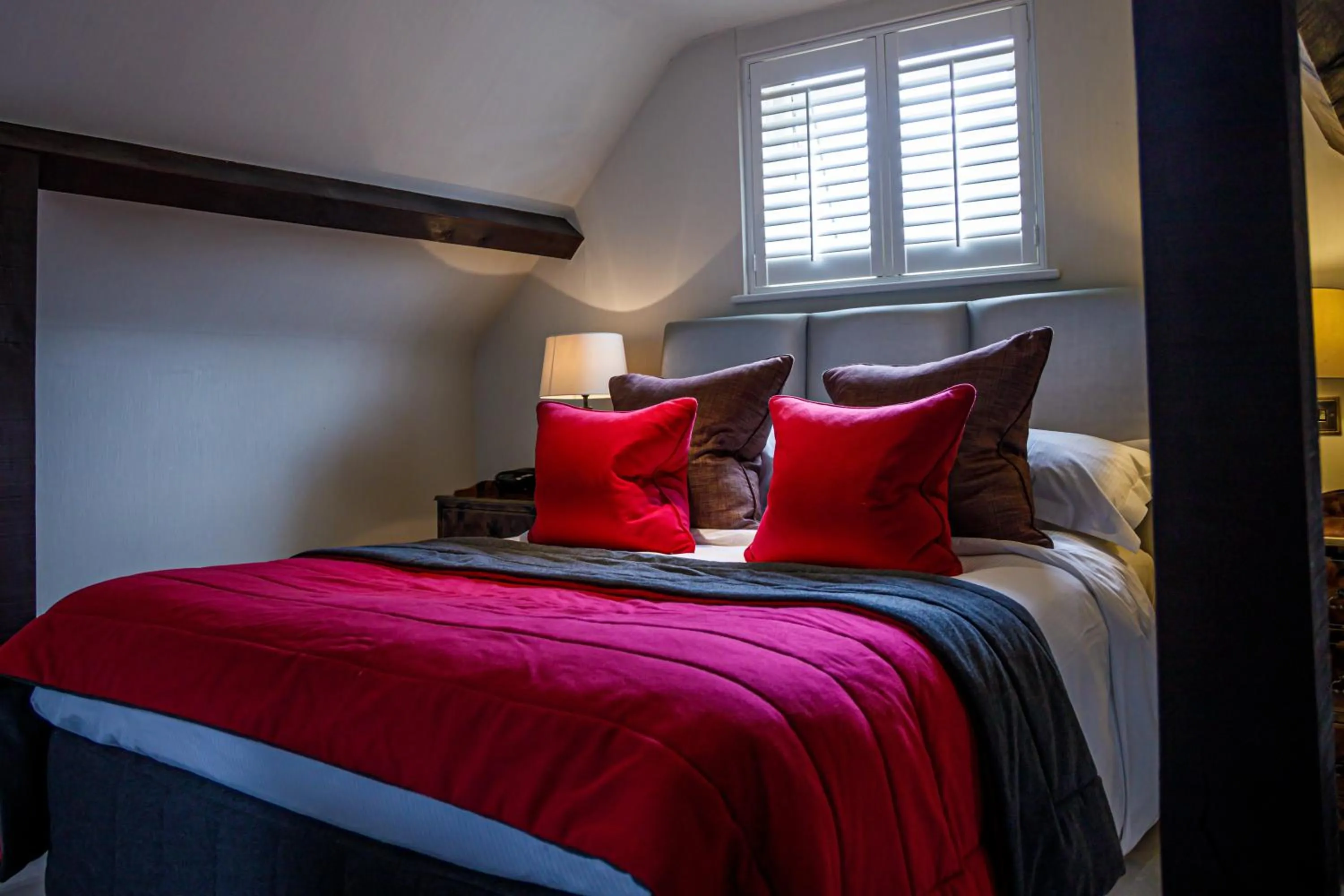 Bed in Langshott Manor - Luxury Hotel Gatwick