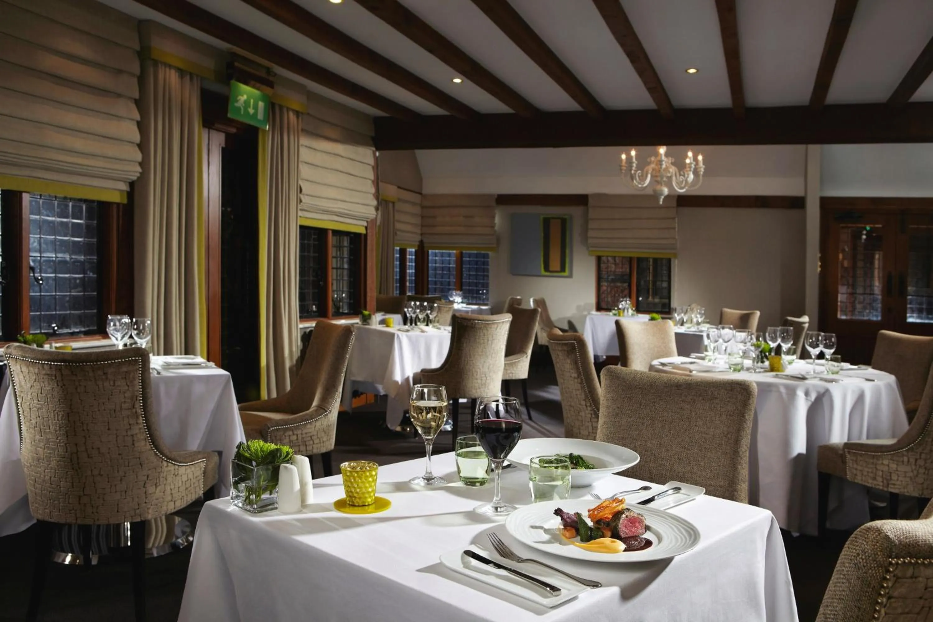 Restaurant/places to eat in Langshott Manor - Luxury Hotel Gatwick