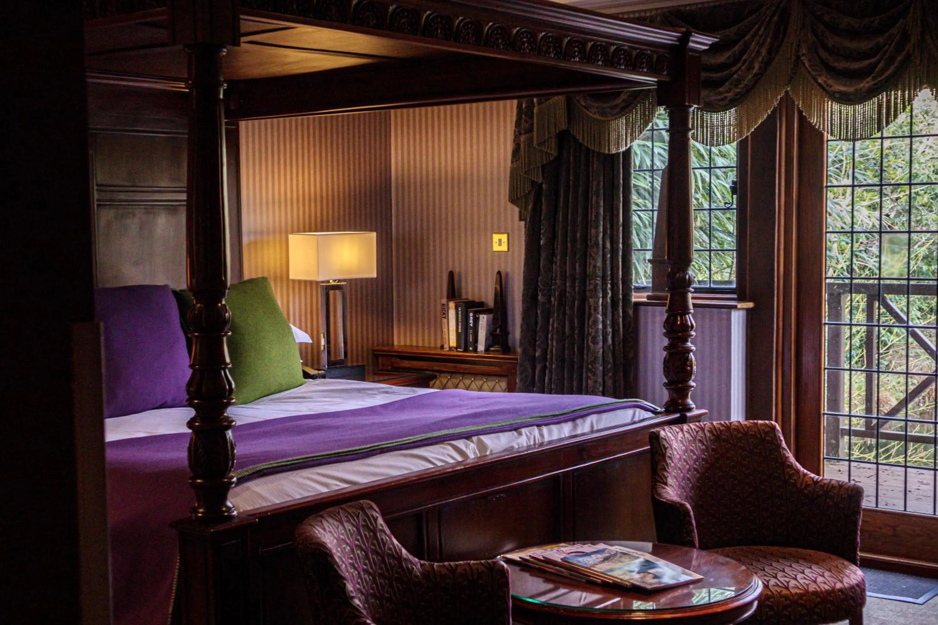 Bed in Langshott Manor - Luxury Hotel Gatwick