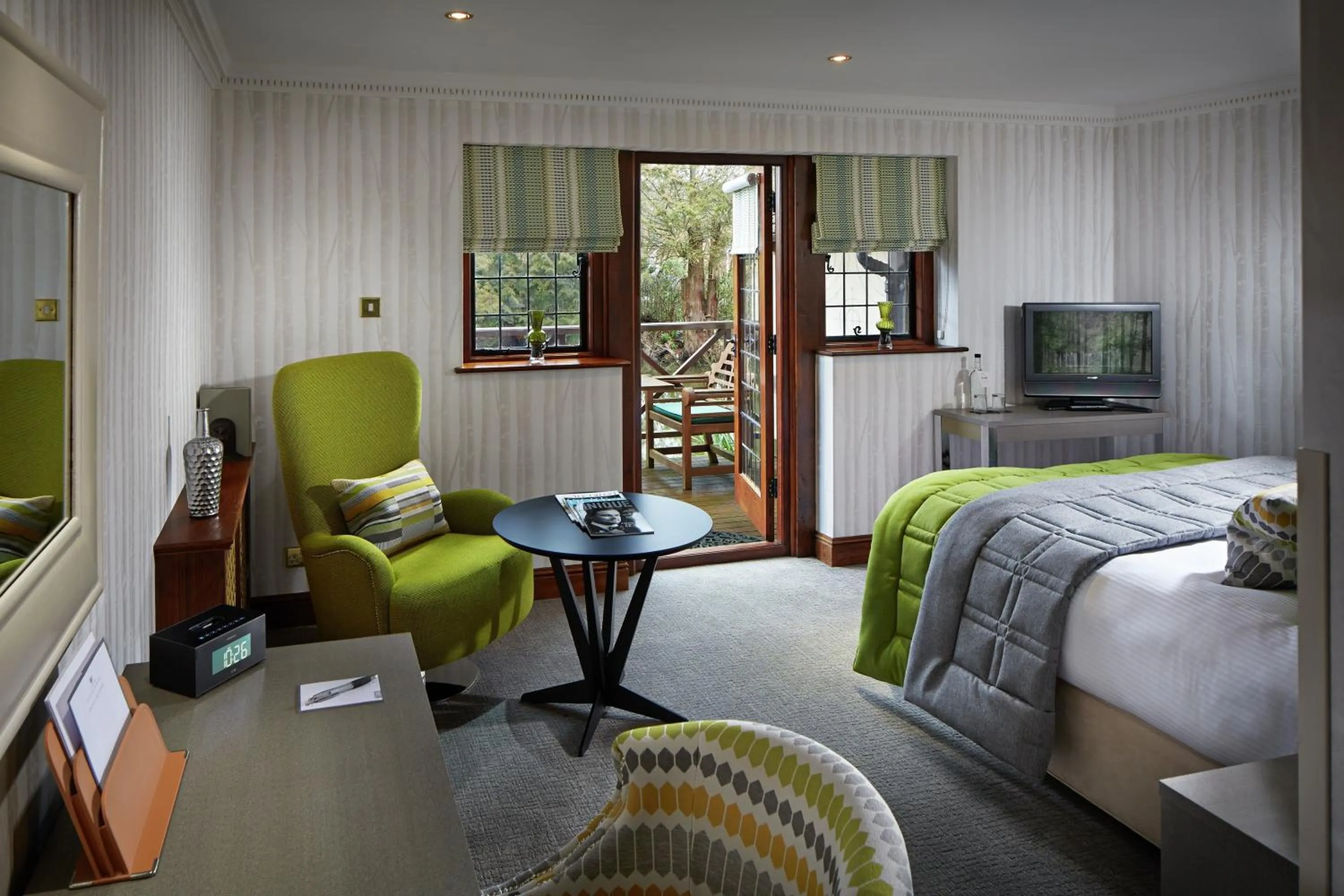 Bedroom, Bed in Langshott Manor - Luxury Hotel Gatwick