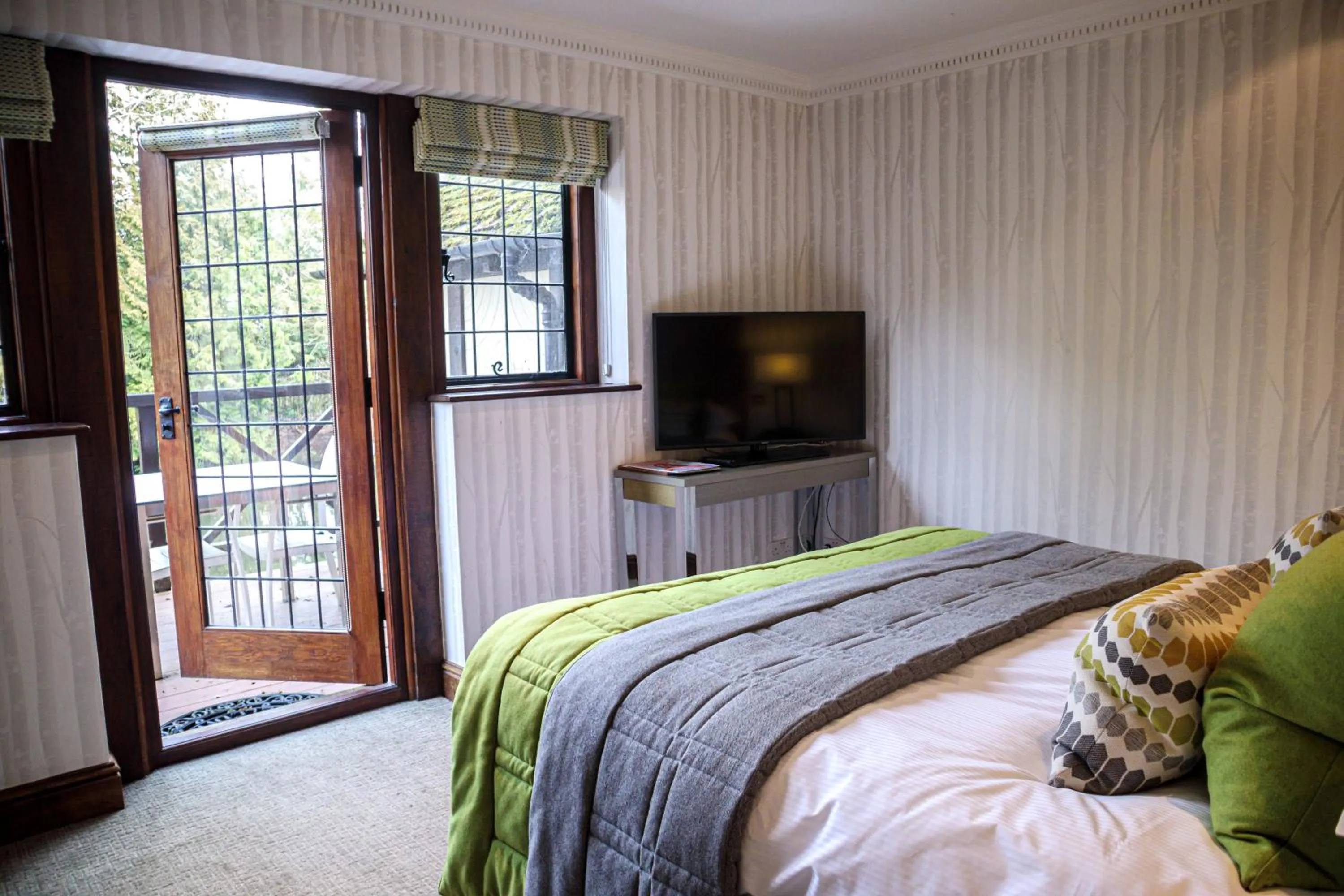 Bed in Langshott Manor - Luxury Hotel Gatwick