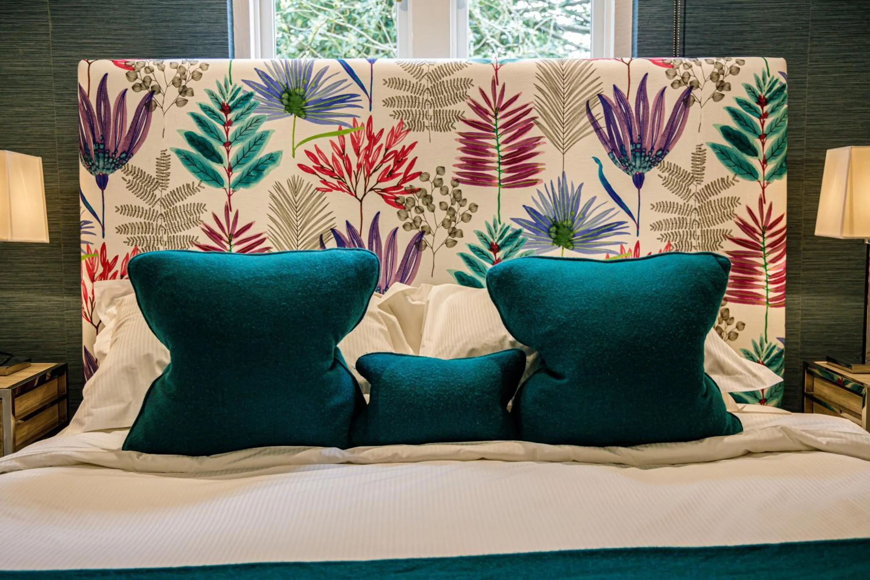 Bed in Langshott Manor - Luxury Hotel Gatwick