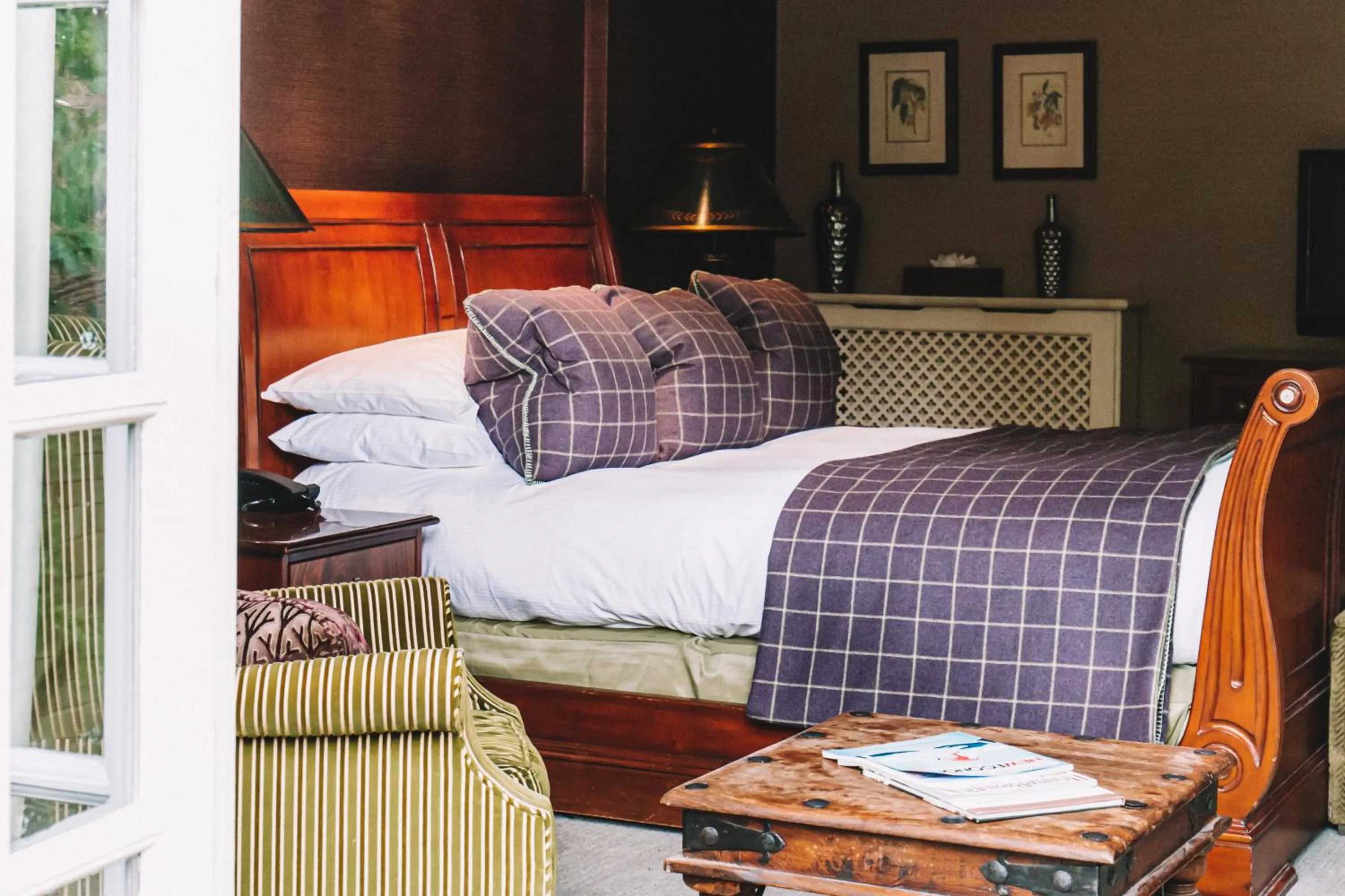 Bed in Langshott Manor - Luxury Hotel Gatwick