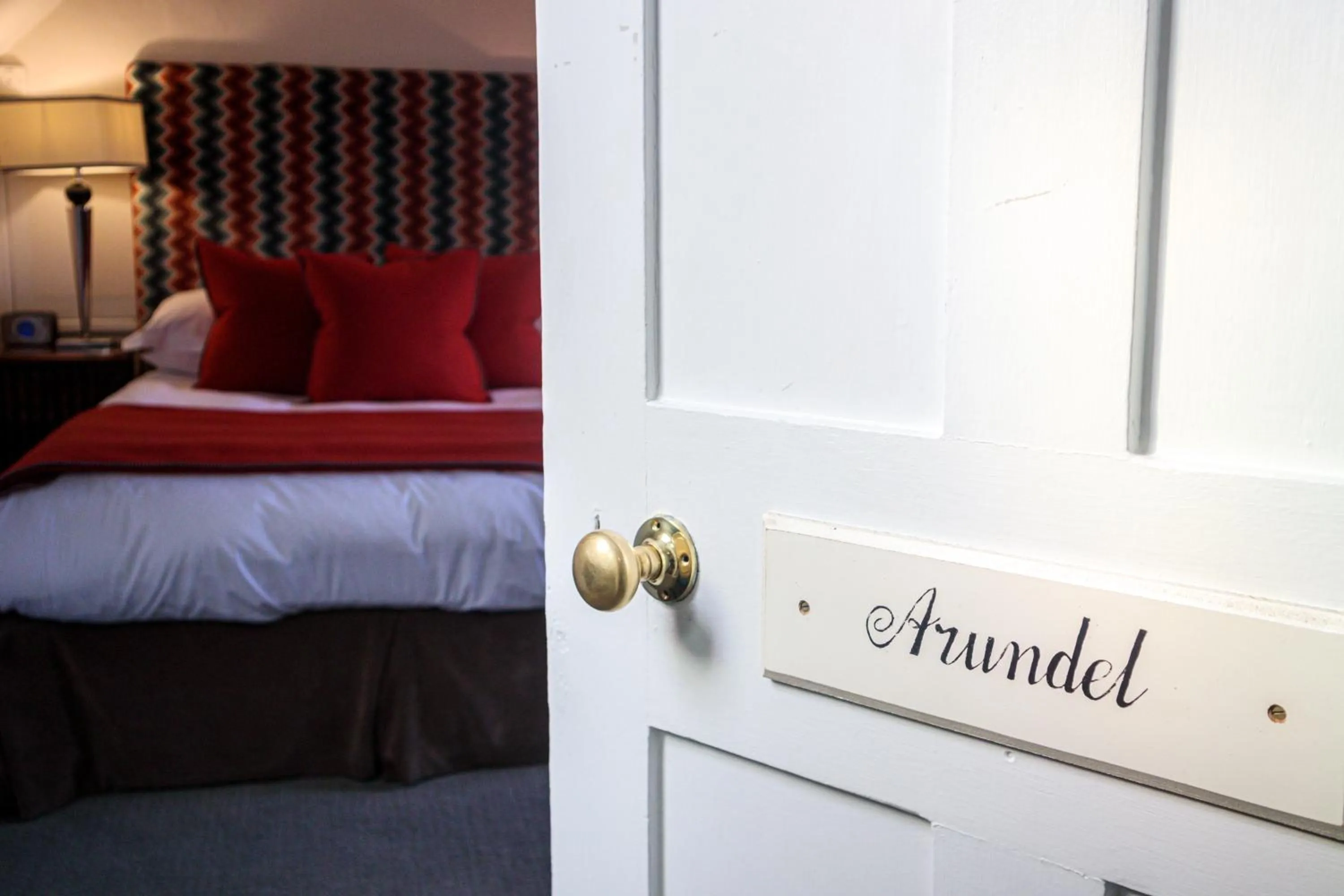 Bed in Langshott Manor - Luxury Hotel Gatwick