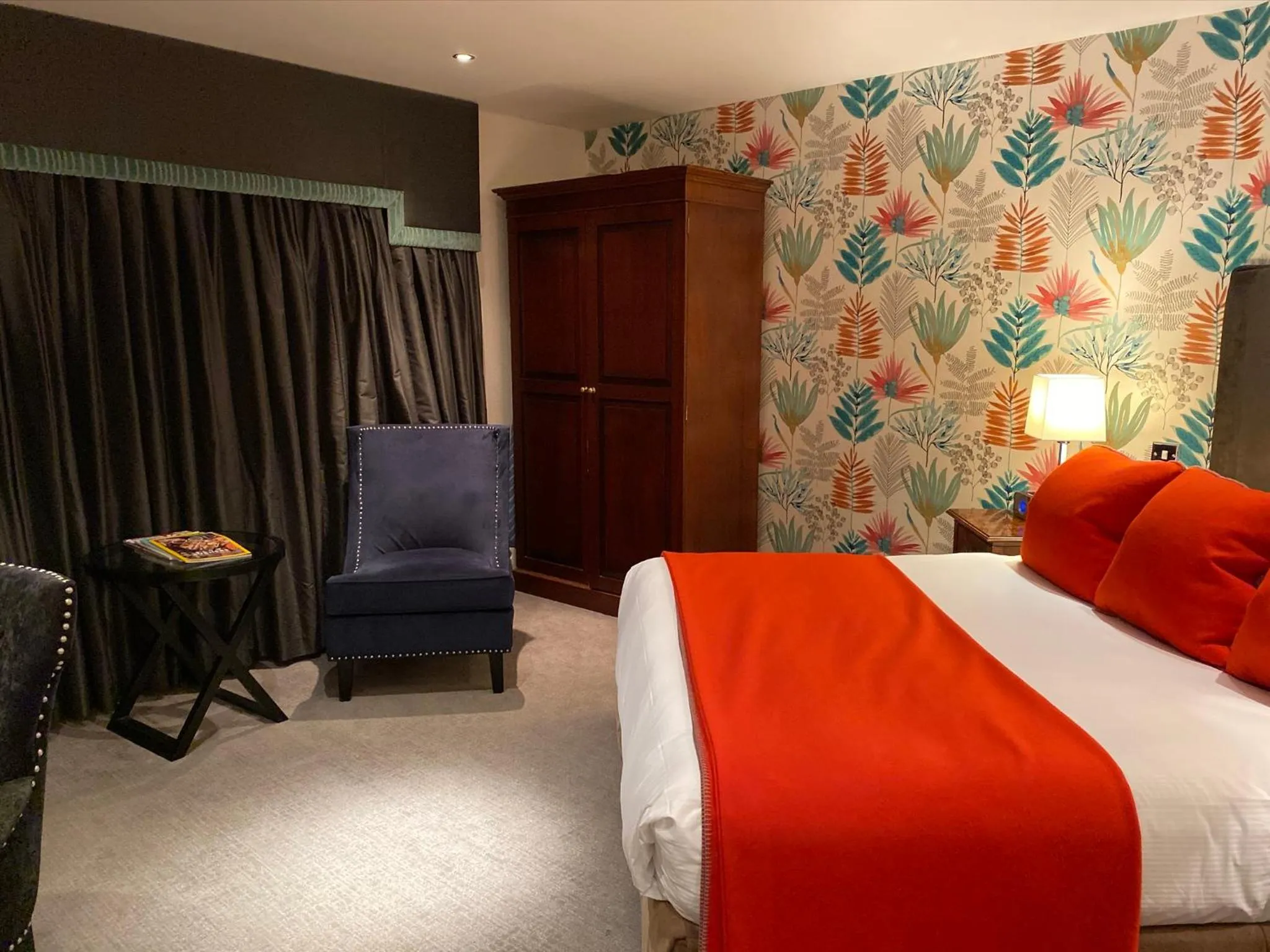 Bed in Langshott Manor - Luxury Hotel Gatwick