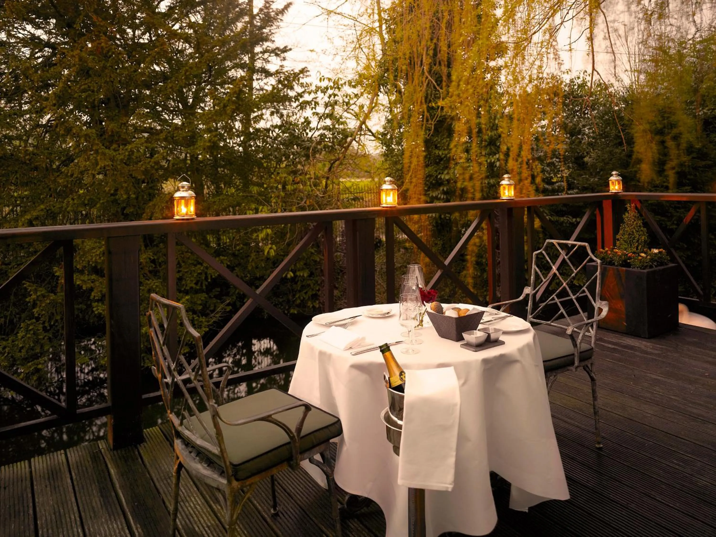 Garden view in Langshott Manor - Luxury Hotel Gatwick
