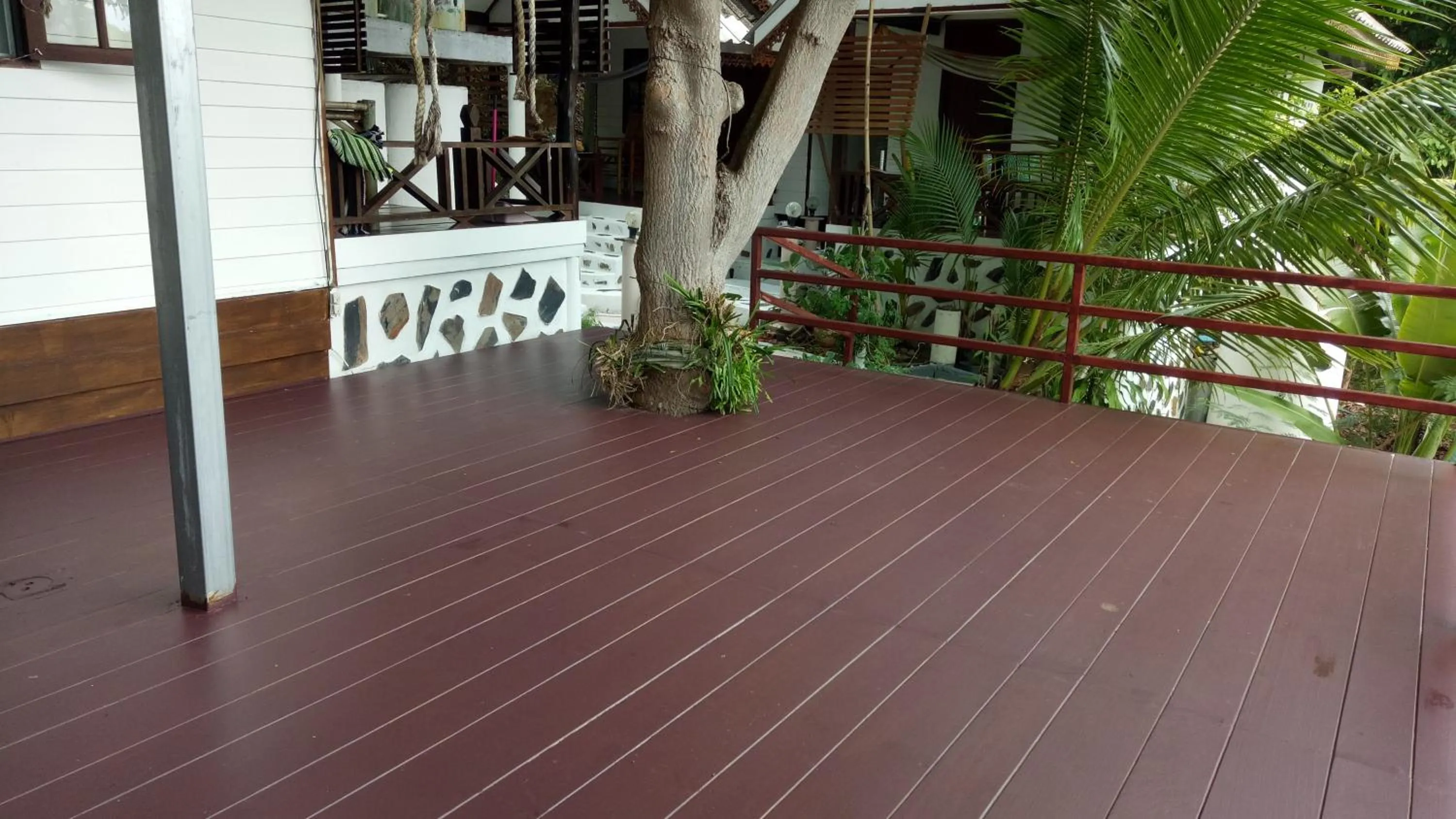 Patio in Comon Bungalow HaadChaoPhao