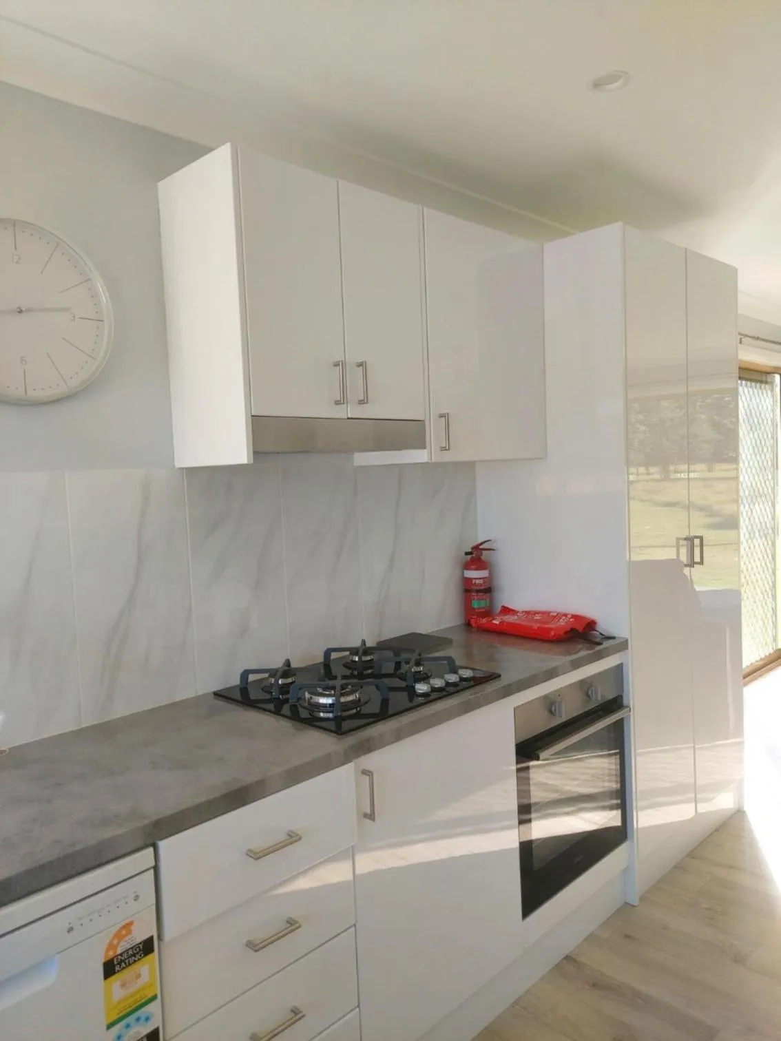 Communal kitchen in Stoney Park Holiday Park