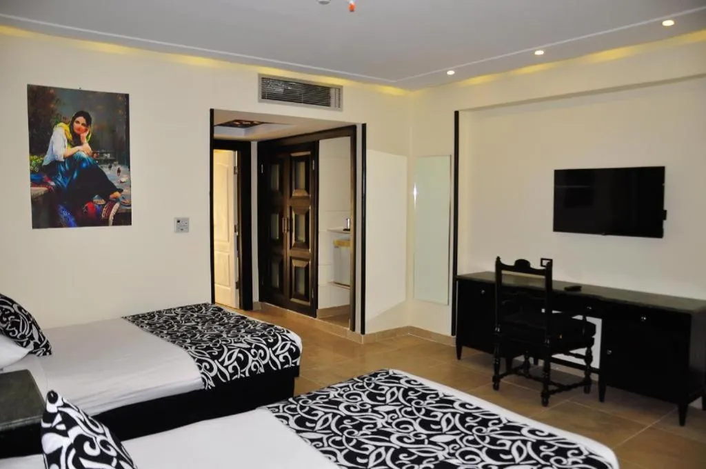 Bed in Panorama Bungalows Resort El Gouna